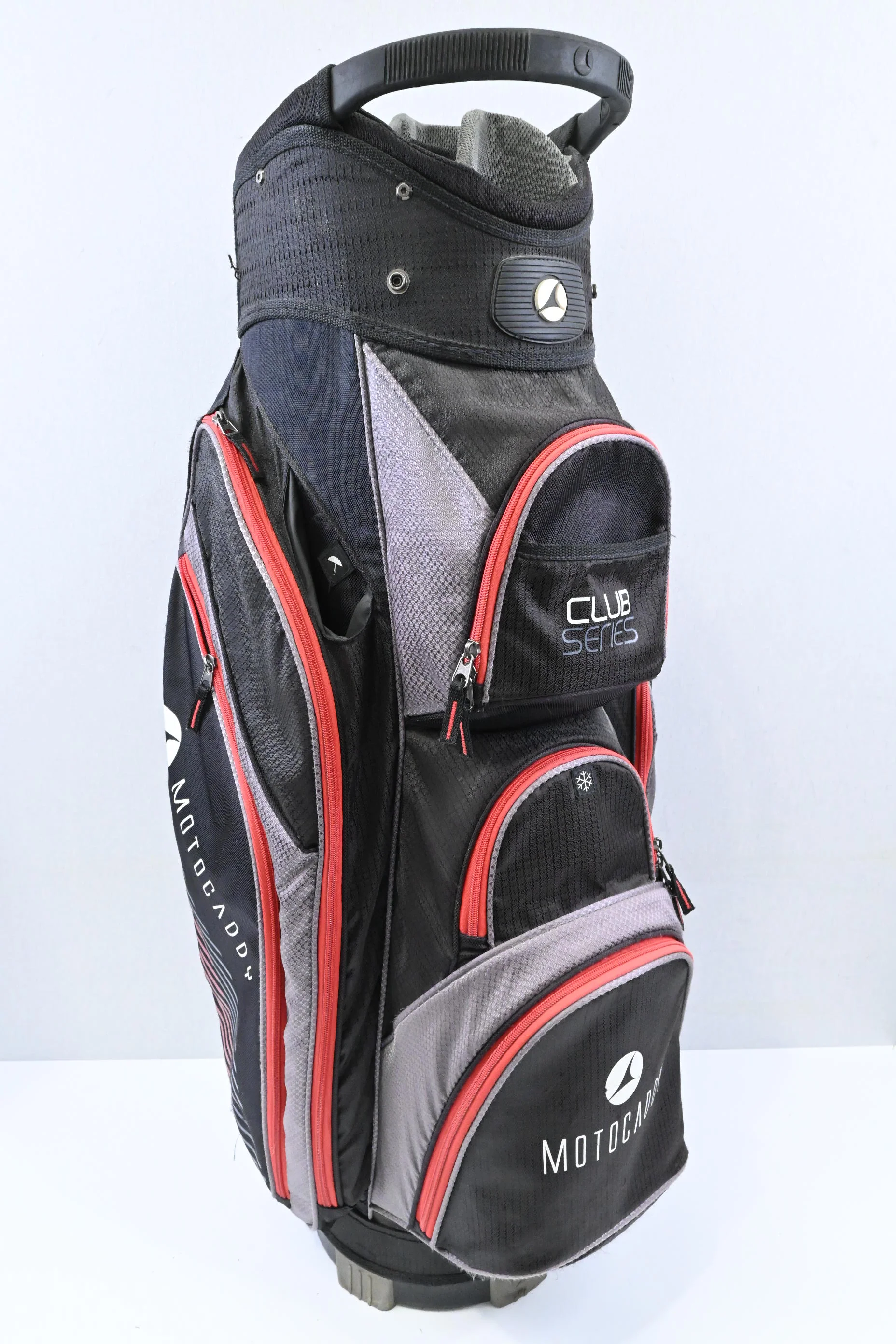 Motocaddy Club Series Cart Bag / 14-Way / Black, Red, Grey - Image 4