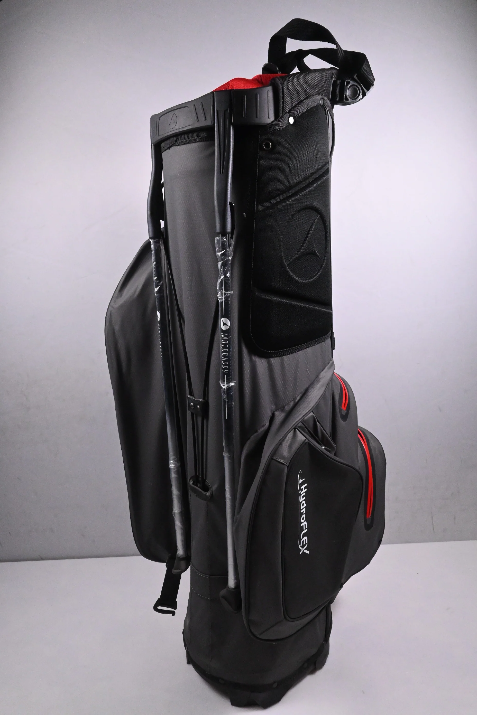 Motocaddy Hydroflex Stand Bag / 5-Way Divider / Grey, Red - Image 3