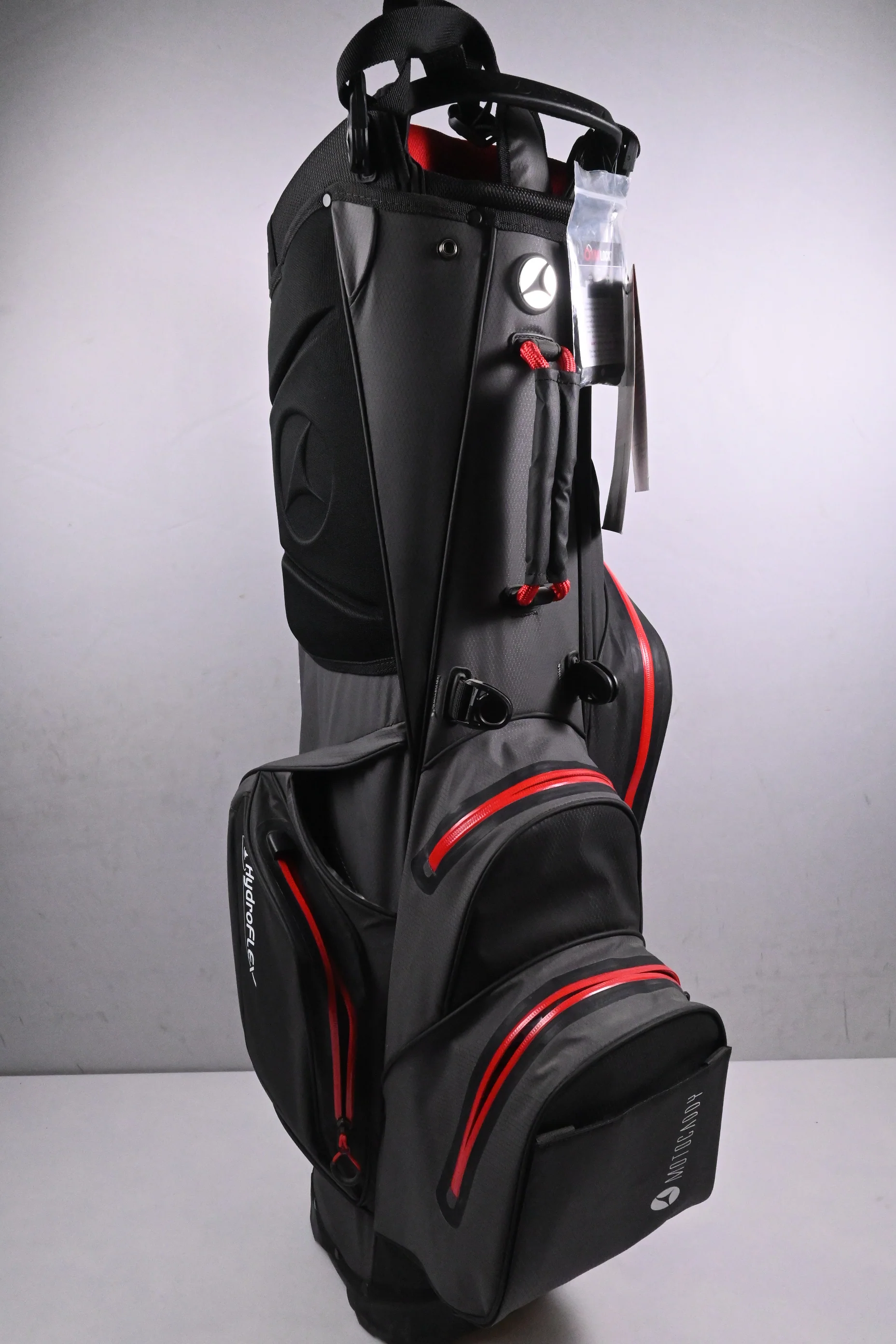 Motocaddy Hydroflex Stand Bag / 5-Way Divider / Grey, Red - Image 4