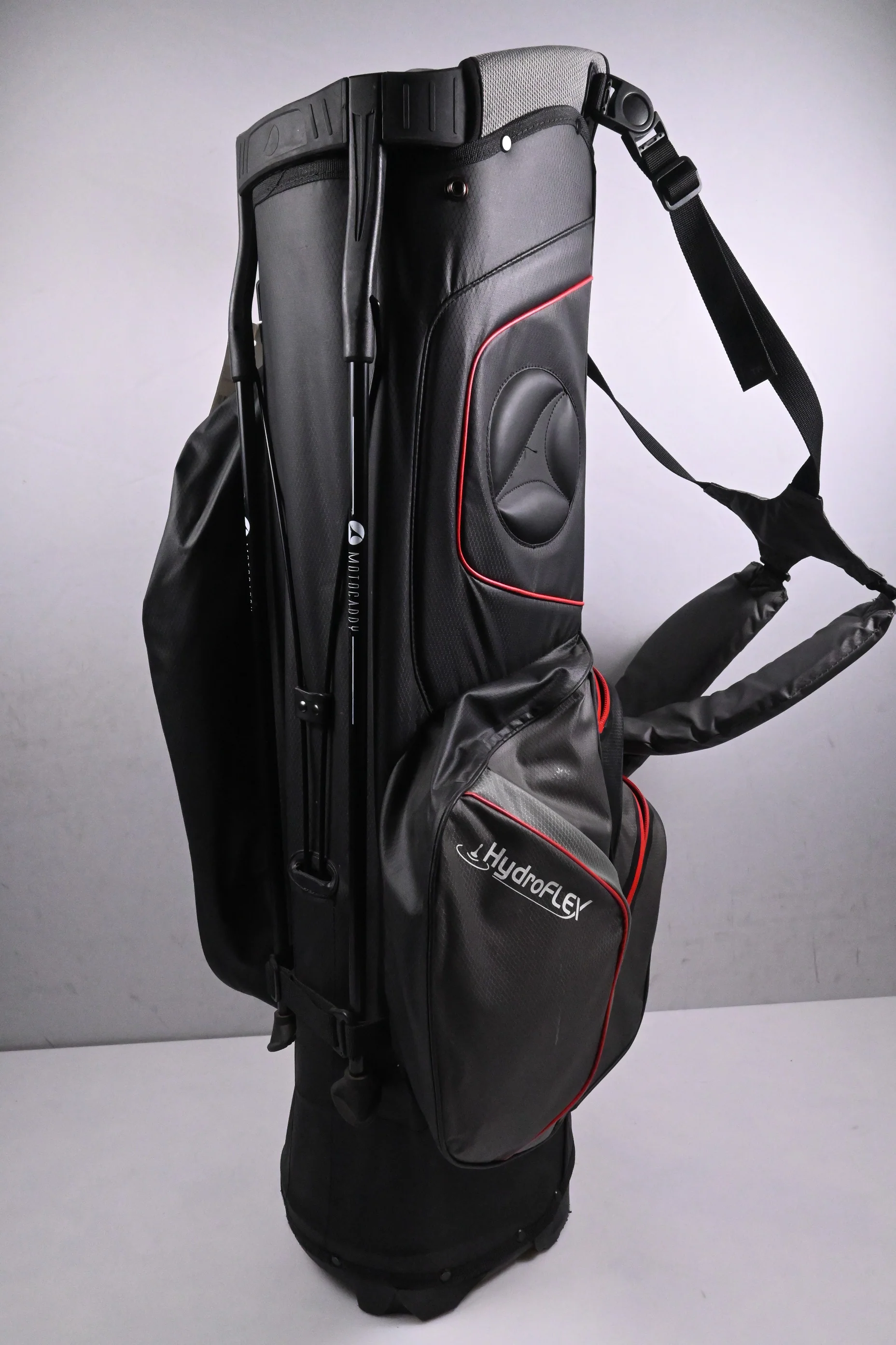 Motocaddy Hydroflex Stand Bag / 5-Way Divider / Grey, Red - Image 2