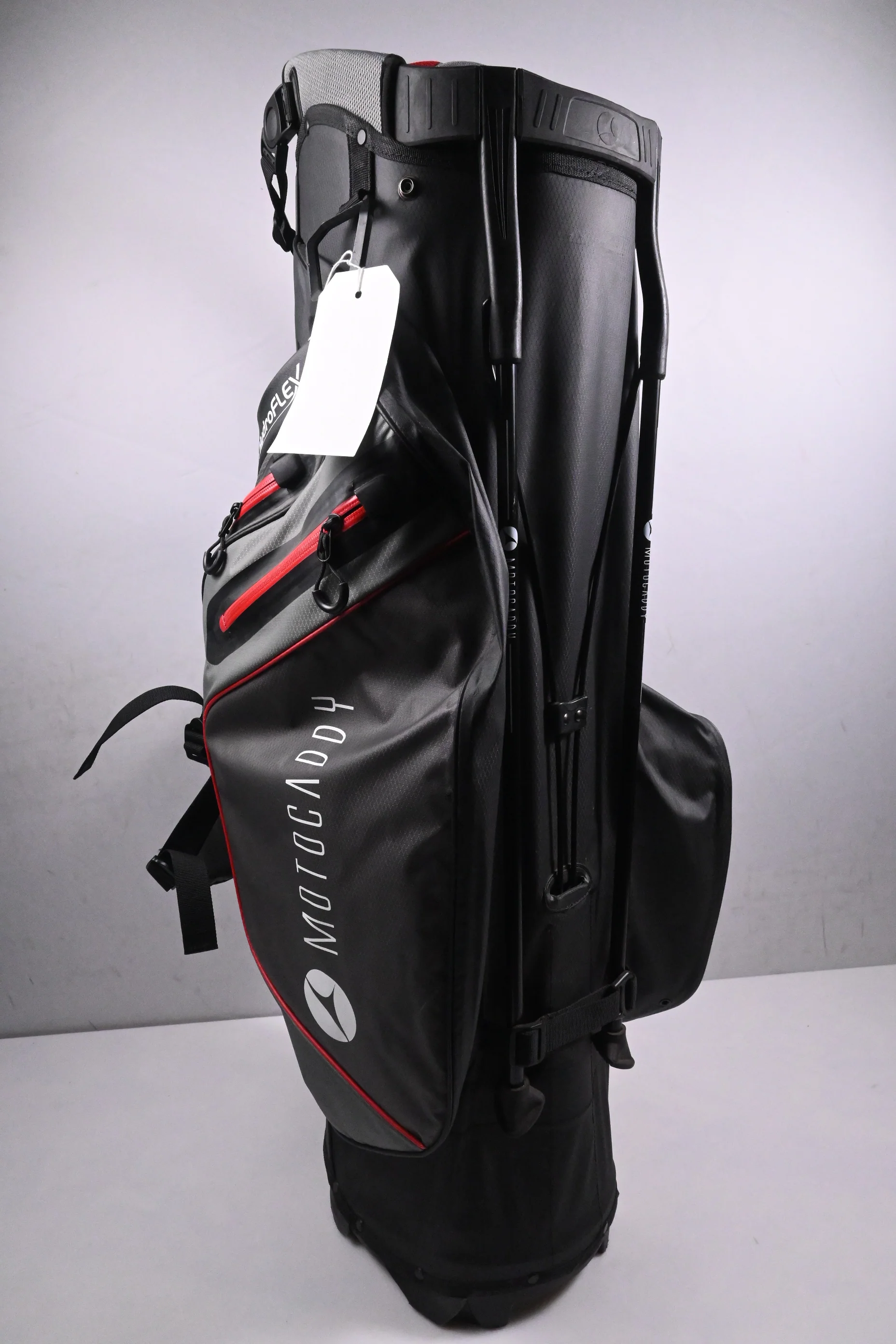 Motocaddy Hydroflex Stand Bag / 5-Way Divider / Grey, Red - Image 3