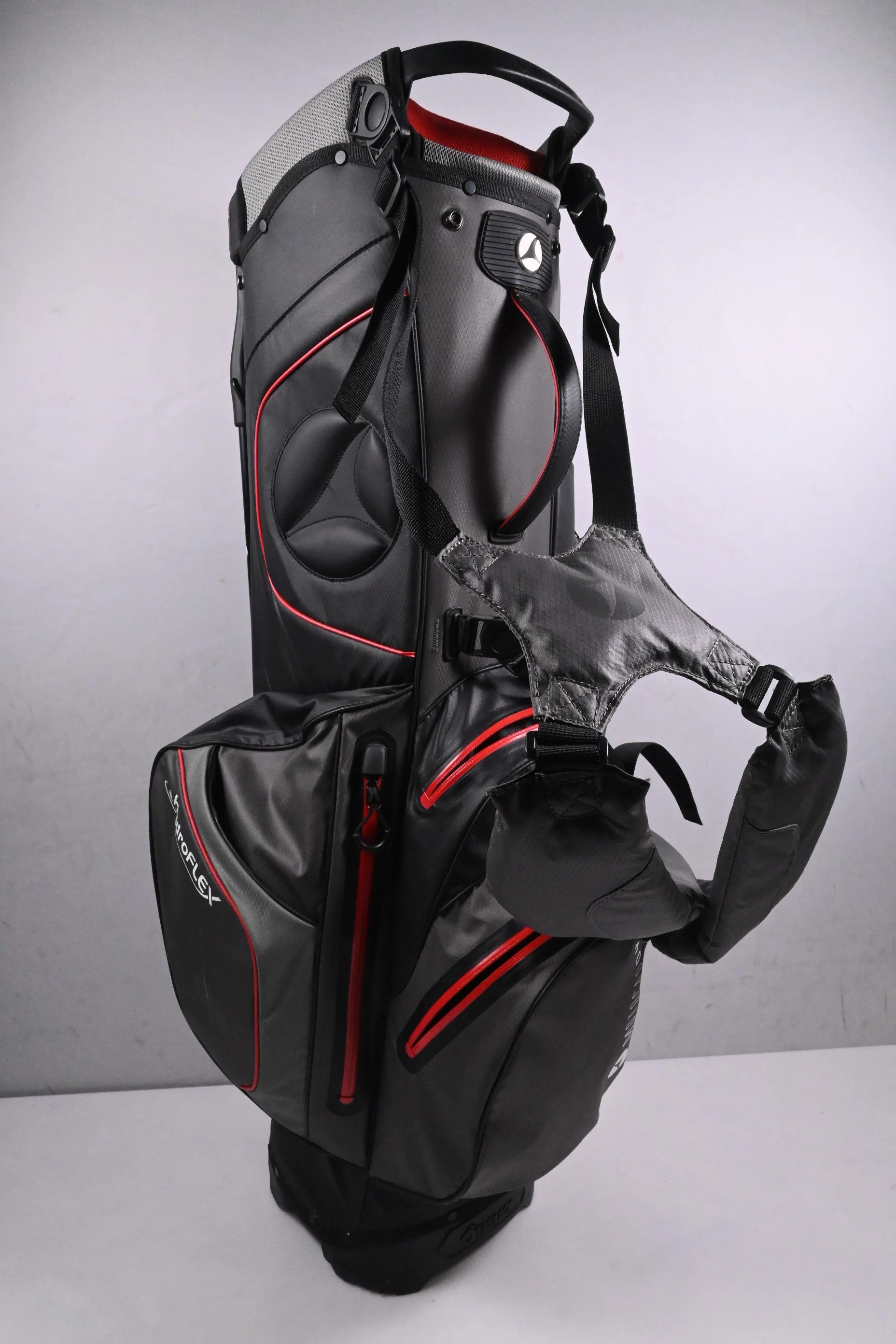 Motocaddy Hydroflex Stand Bag / 5-Way Divider / Grey, Red - Image 5