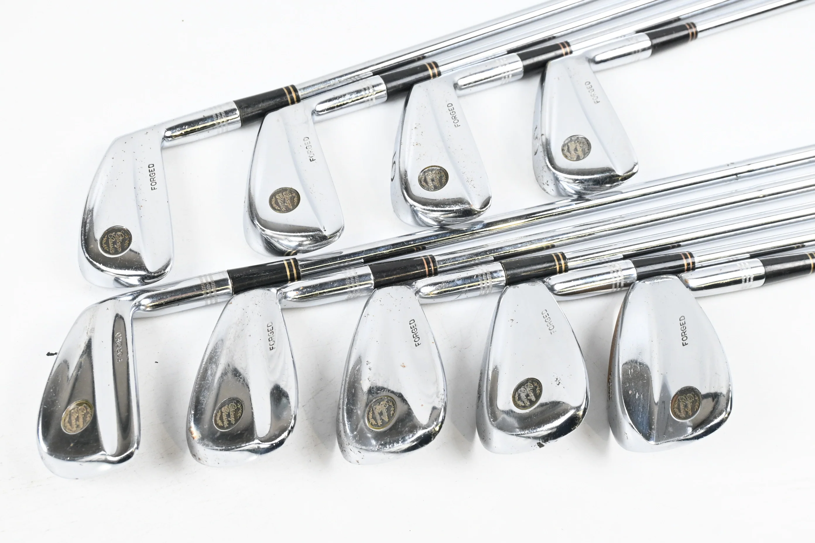 Chicago Classical Forged Irons / 3-PW+SW / Stiff Flex Steel Shafts - Image 2