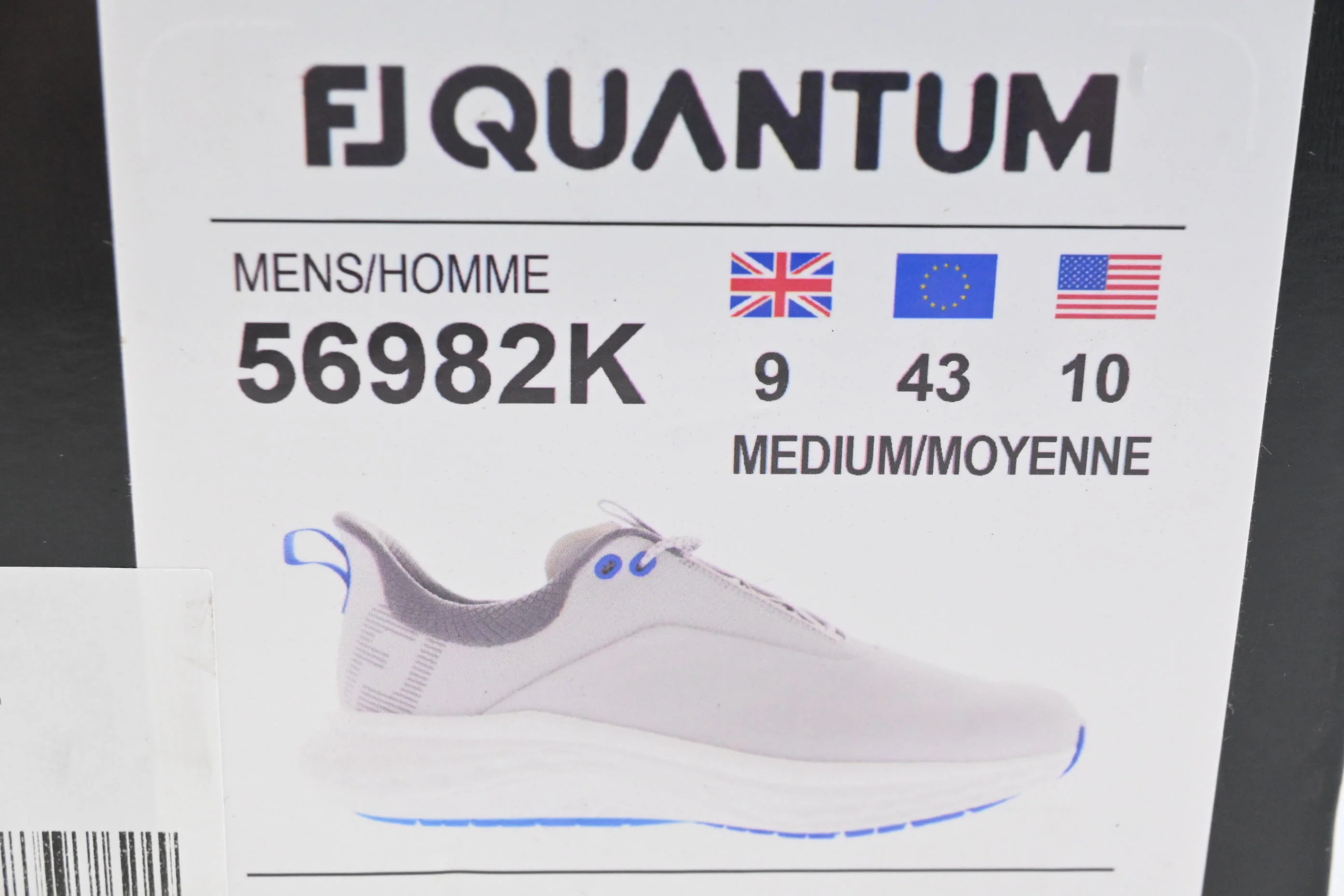 FootJoy Quantum Shoe / Size 9 / Grey, Blue - Image 7