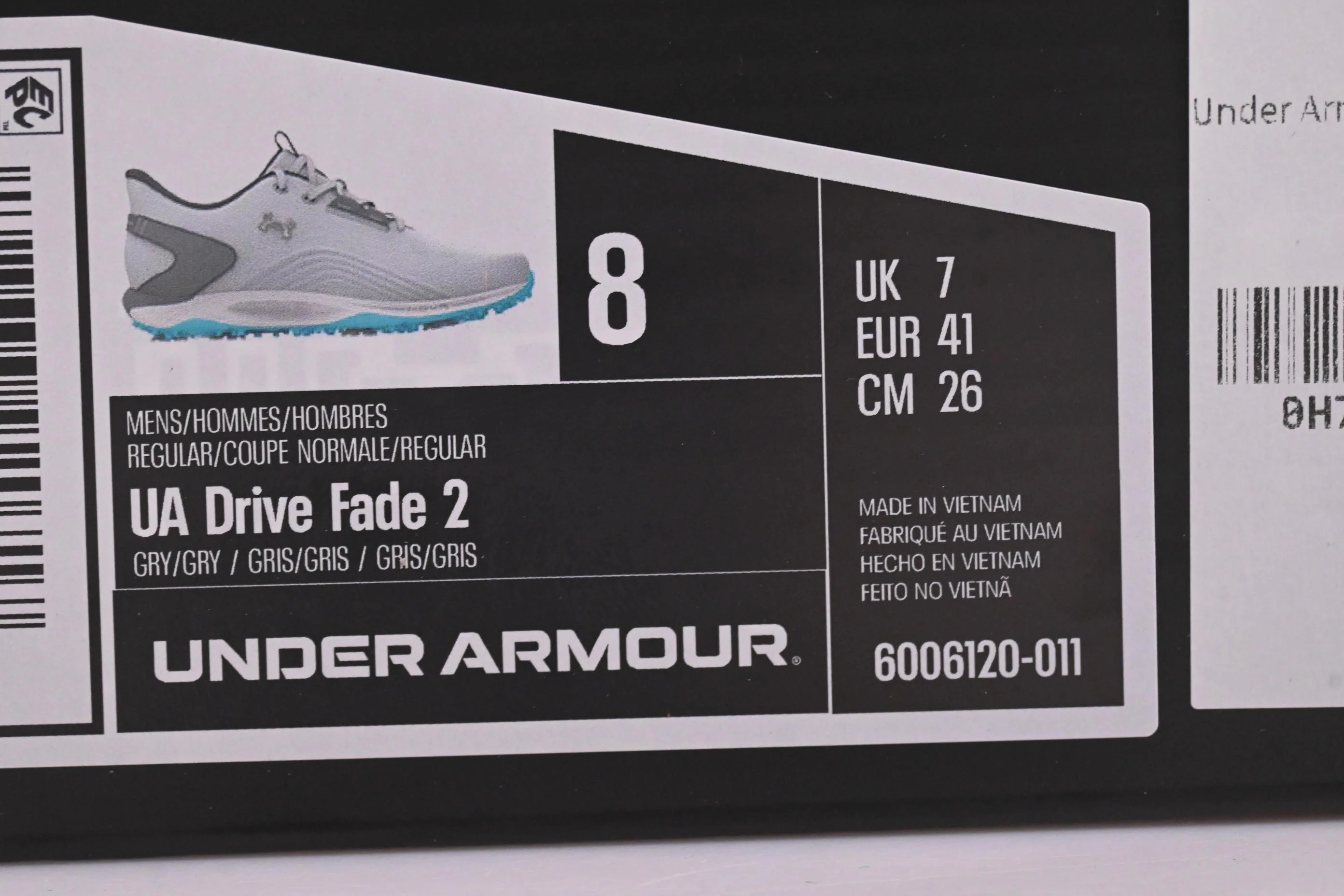 Under Armour Drive Fade 2 Golf Shoes / UK 7 / Grey - Image 8