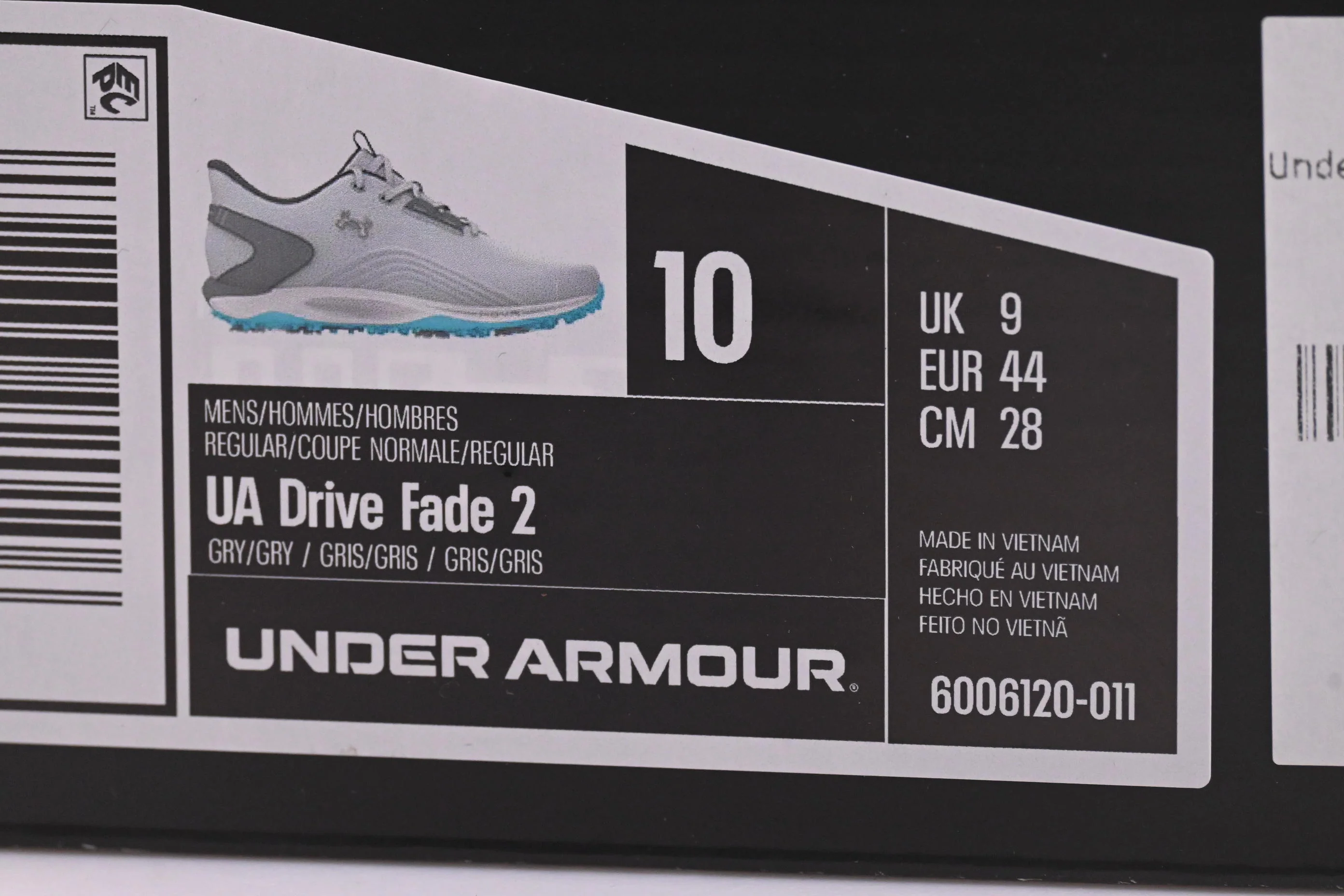 Under Armour Drive Fade 2 Golf Shoes / UK 9 / Grey - Image 8