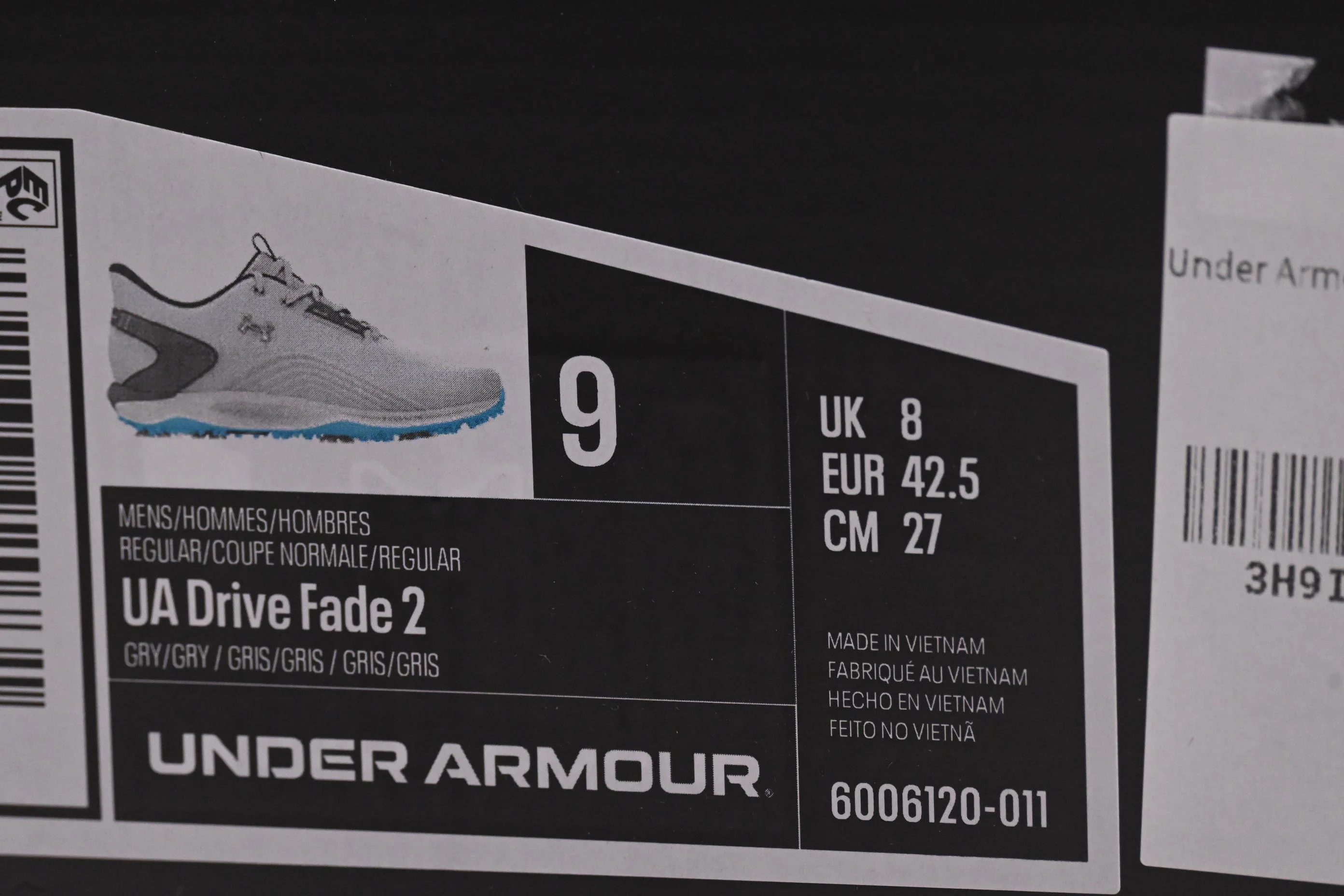 Under Armour Drive Fade 2 Golf Shoes / UK 8 / Grey - Image 8