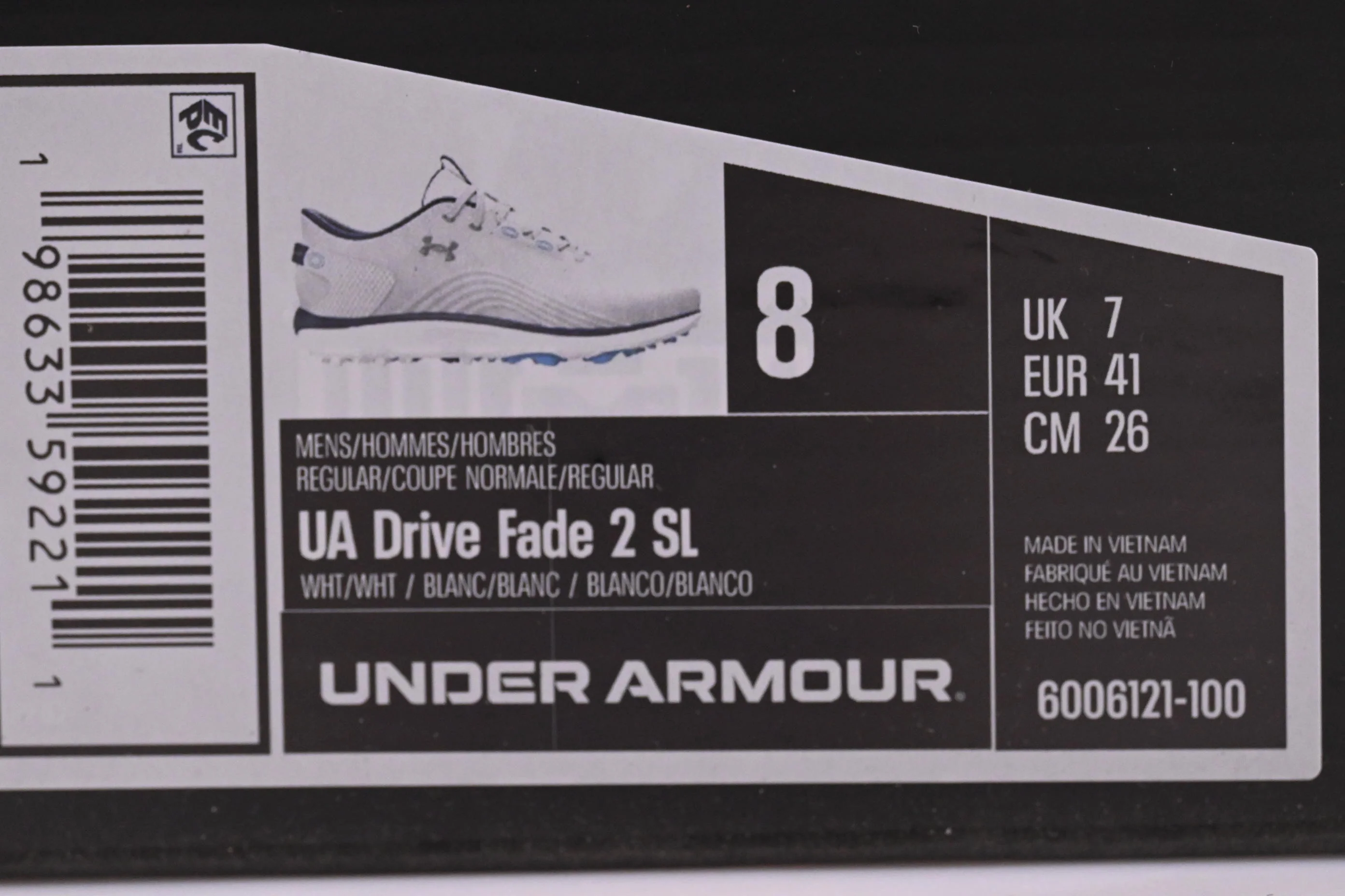 Under Armour Drive Fade 2 SL Golf Shoes / UK 7 / White - Image 8