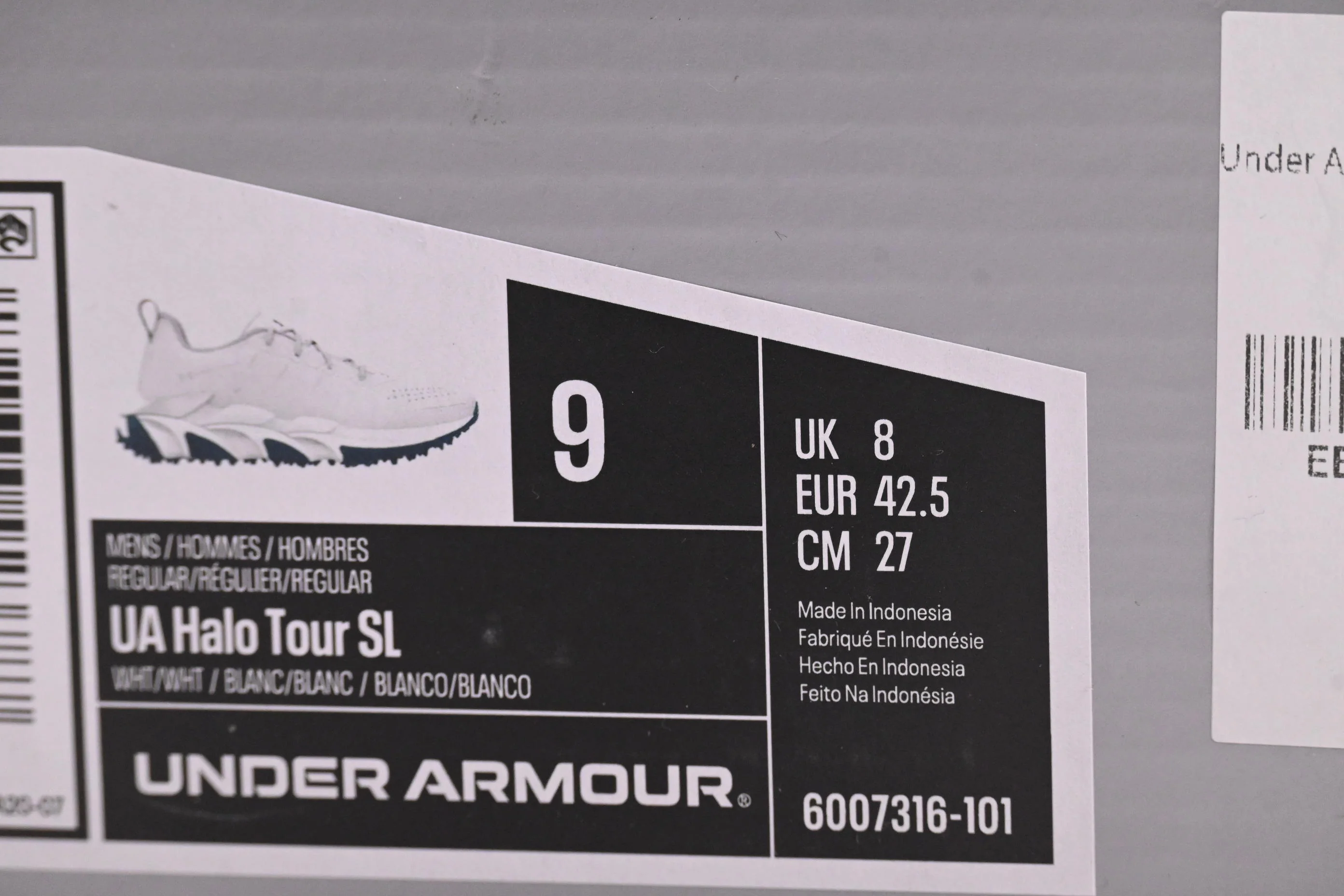 Under Armour Halo Tour SL Golf Shoes / UK 8 / White - Image 8