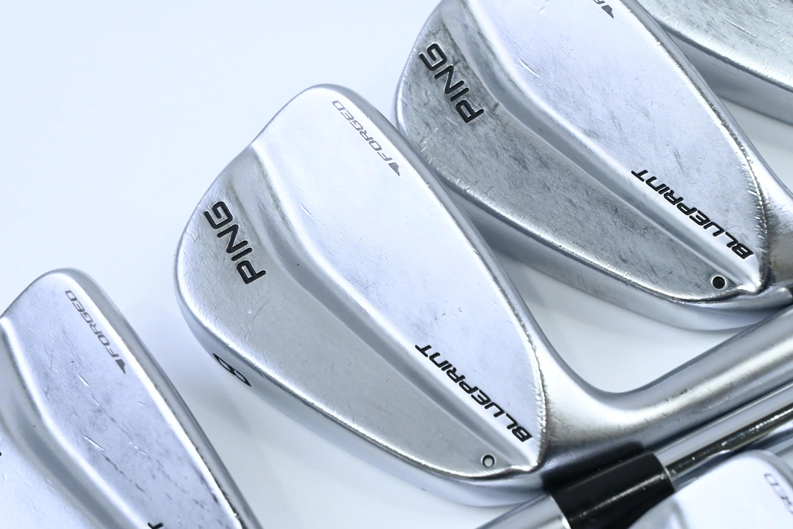 Left Hand Ping Blueprint Irons / 3-PW / Black Dot / Stiff Flex Dynamic Gold 120