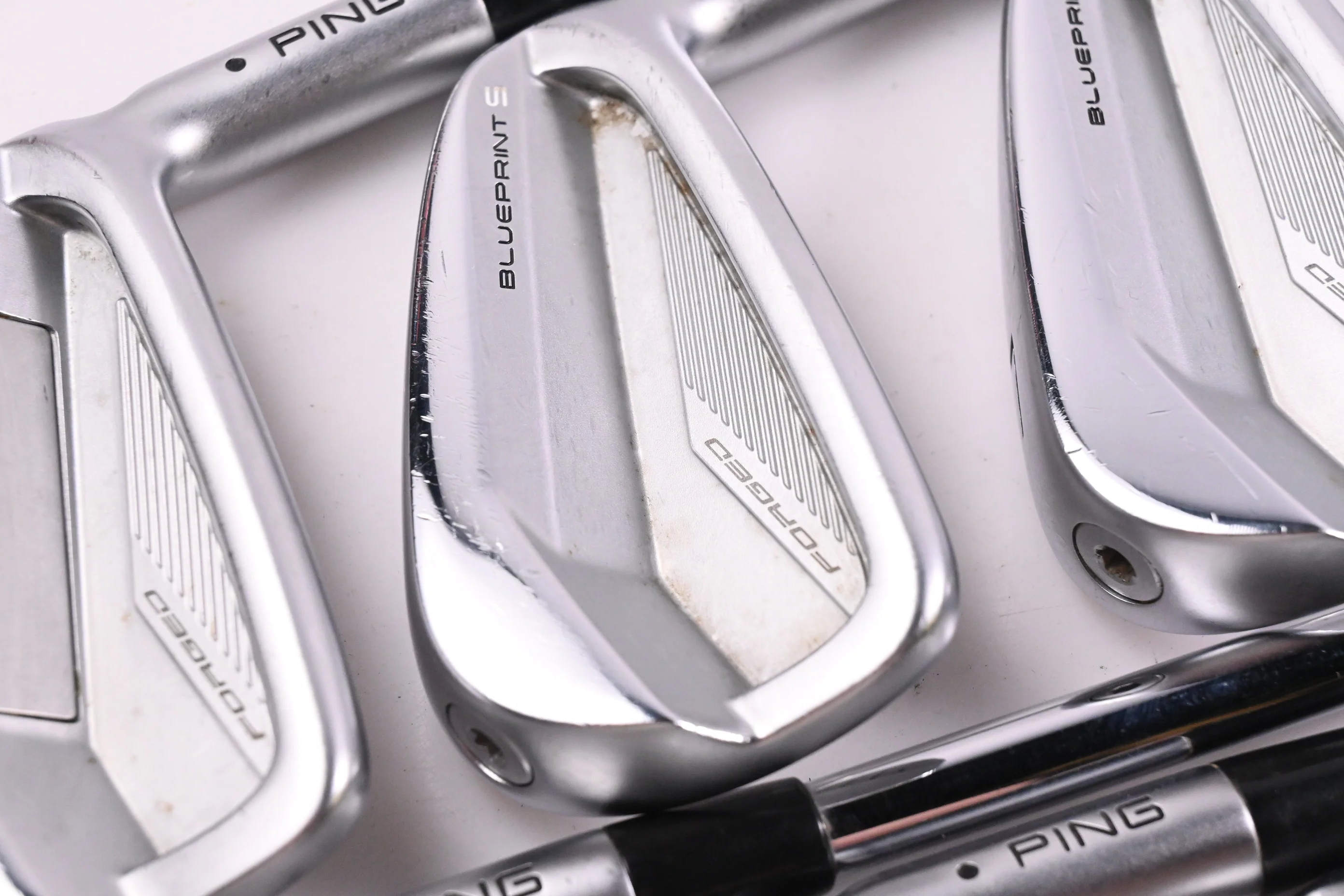 Ping Blueprint S Irons / 5-PW / Black Dot / Stiff Flex Ping AWT 2.0 Shafts