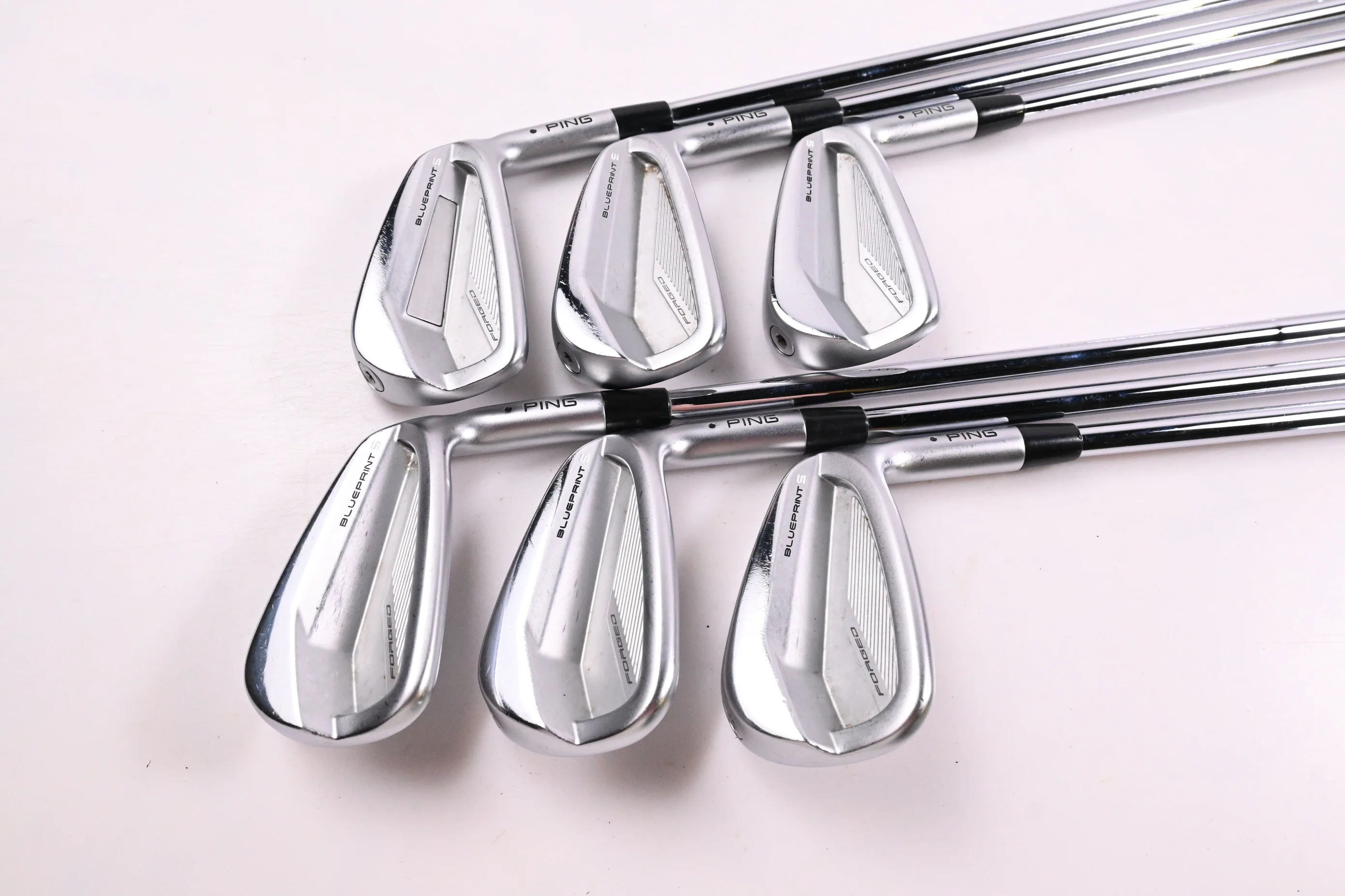 Ping Blueprint S Irons / 5-PW / Black Dot / Stiff Flex Ping AWT 2.0 Shafts - Image 2