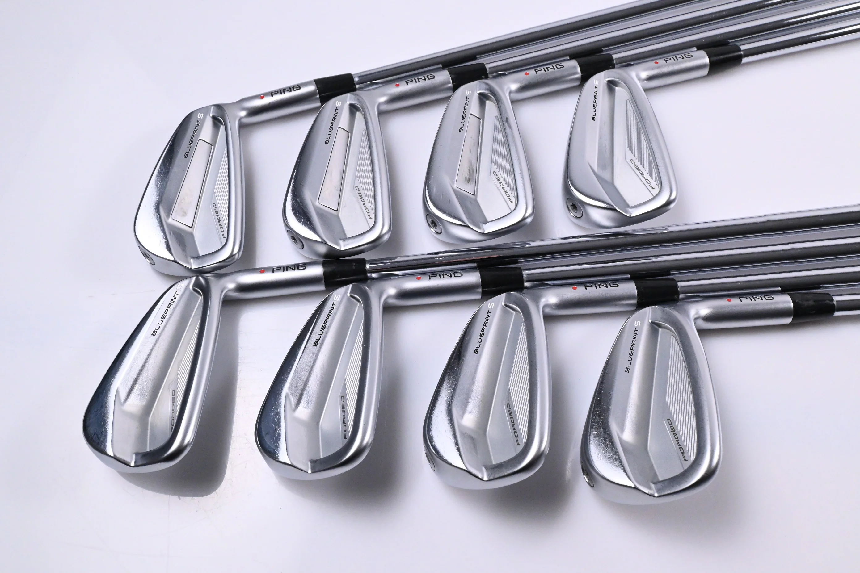 Ping Blueprint S Irons / 3-PW / Red Dot / X-Flex Dynamic Gold 120 X100 Shafts - Image 2