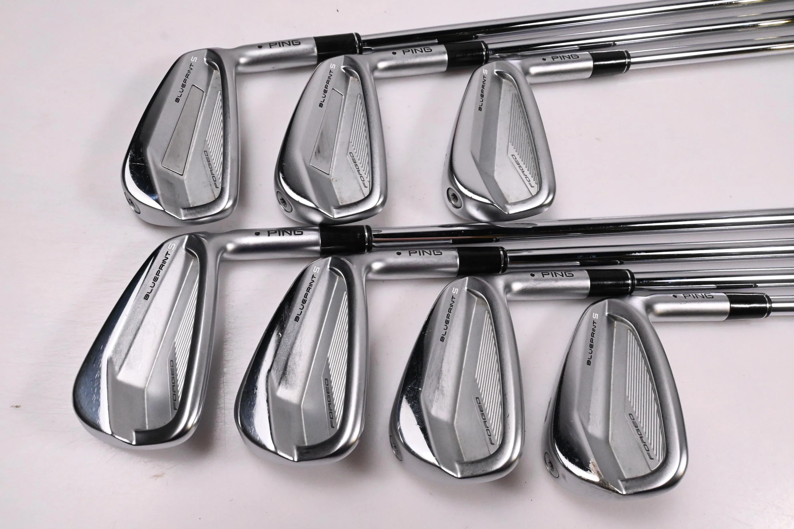 Ping Blueprint S Irons / 4-PW / Black Dot / Stiff Flex Project X LZ 120 Shafts - Image 2