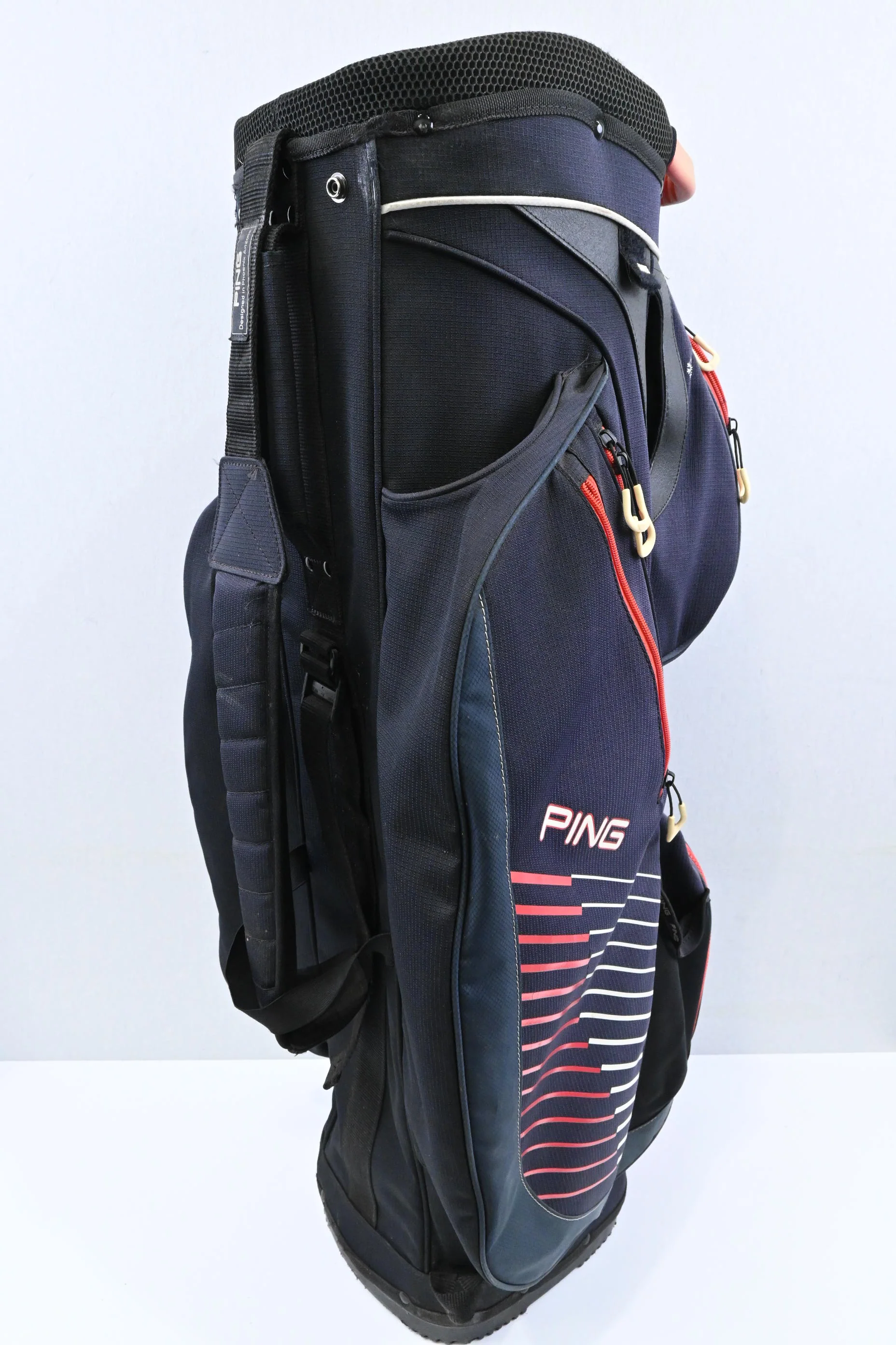 Ping Traverse Cart Bag / 14-Way / Navy, Red - Image 3