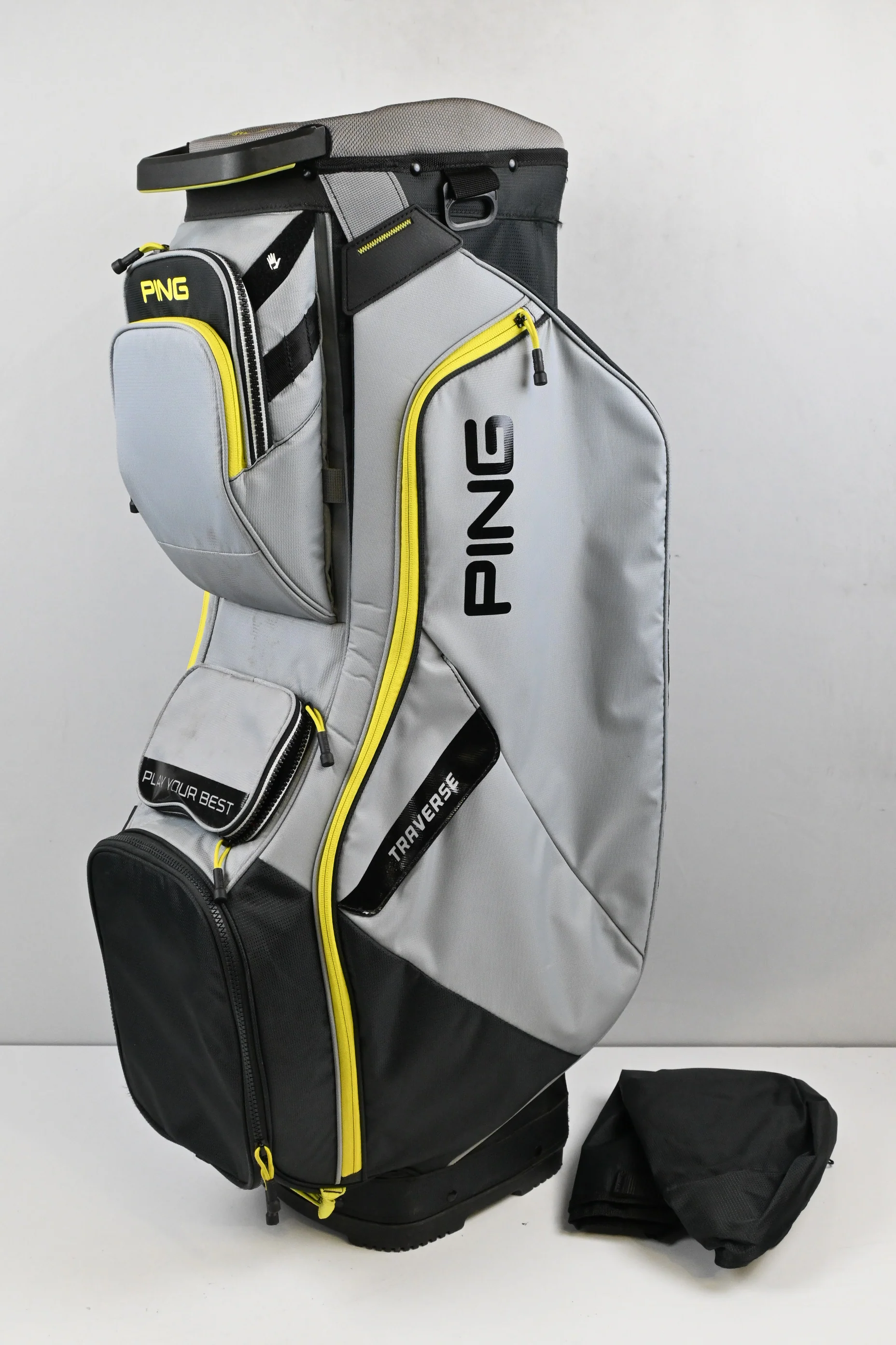 Ping Traverse Cart Bag / 14-Way Divider / Grey, Yellow