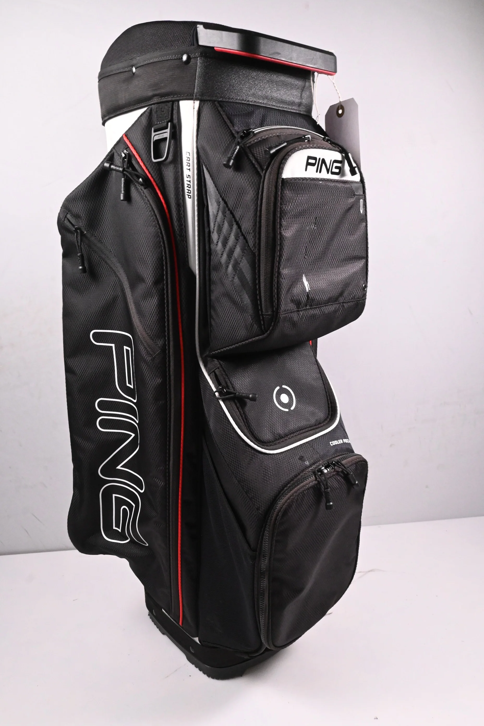 Ping Traverse Cart Bag / 14-Way Divider / Black,White & Red - Image 3