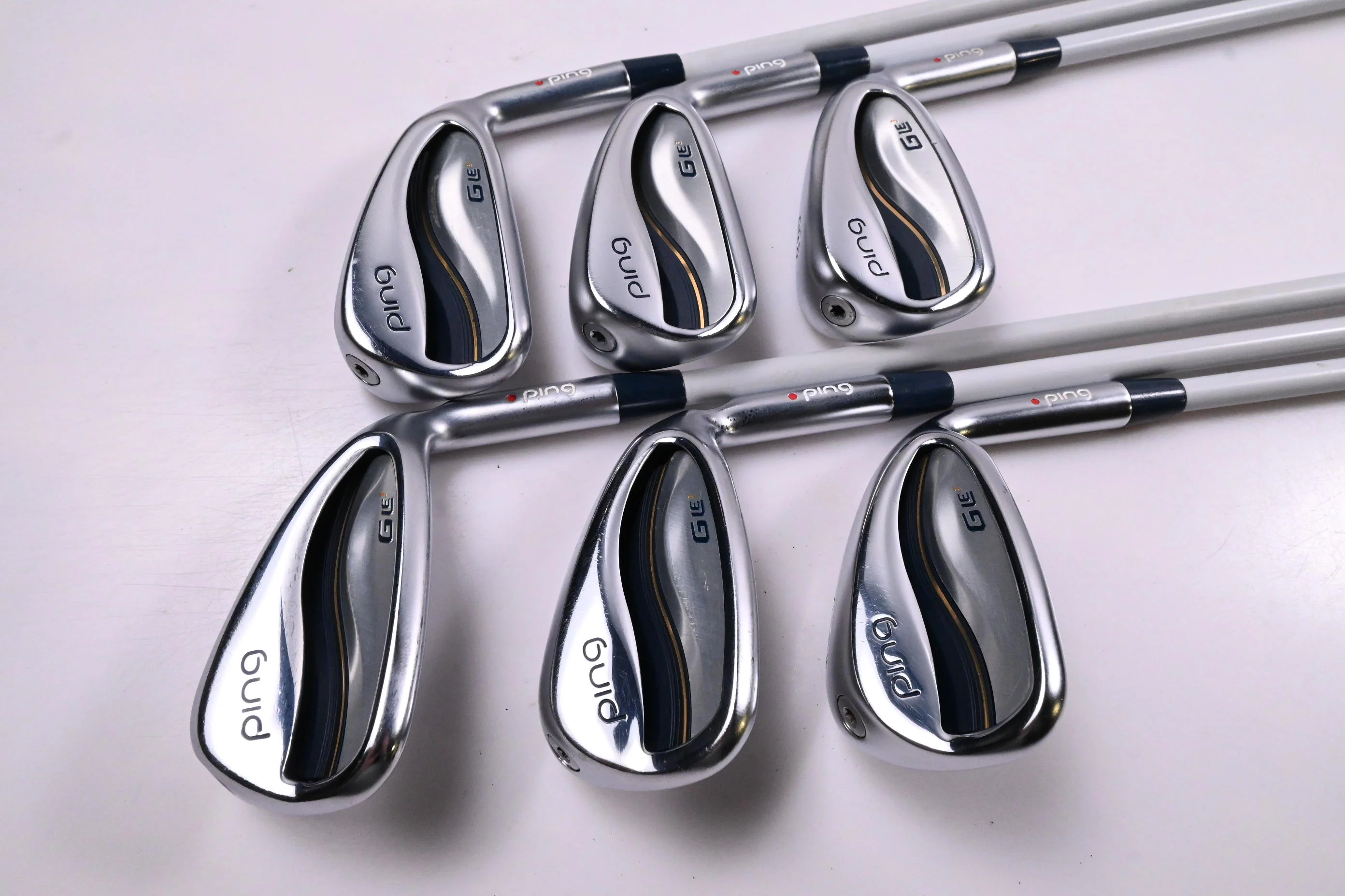 Ladies Ping G Le3 Irons / 6-PW+SW / Red Dot / Ladies Flex Ping ULT 250 Shafts - Image 2