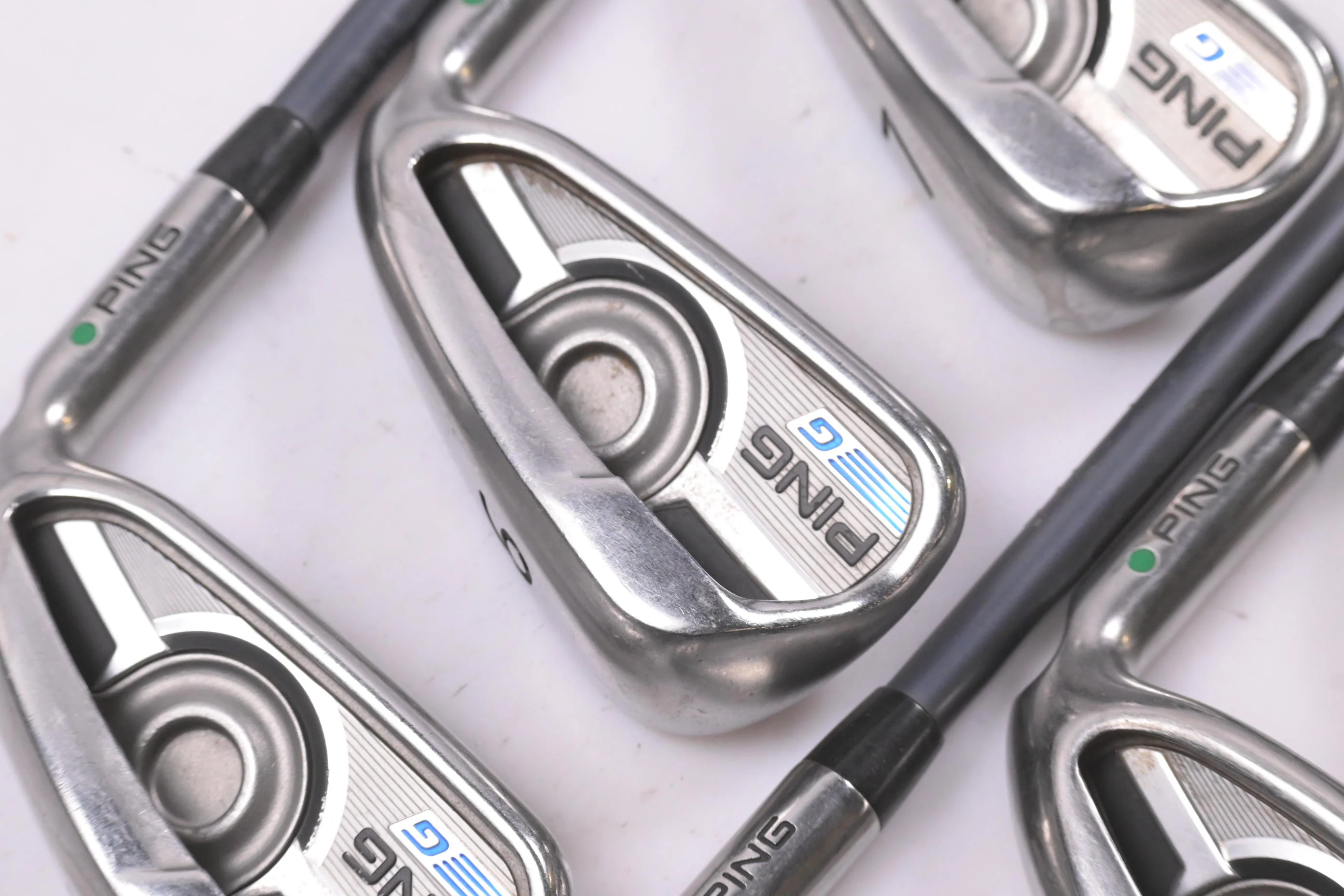 Ping G Series Irons / 5-PW / Green Dot / Regular Flex Ping CFS 70 Shafts