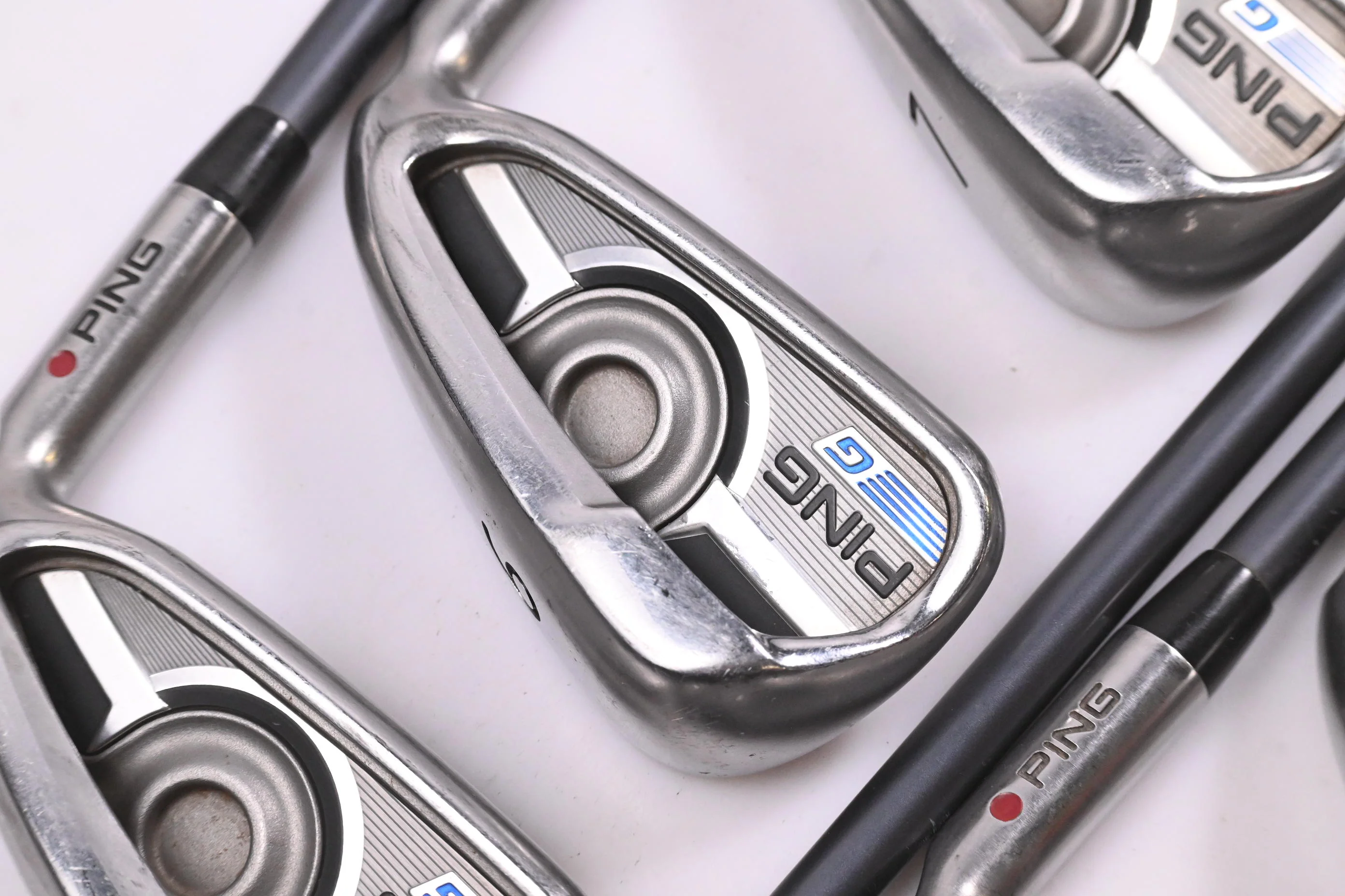 Ping G Series Irons / 5-PW+SW / Red Dot / Senior Flex Ping CFS 65 Shafts