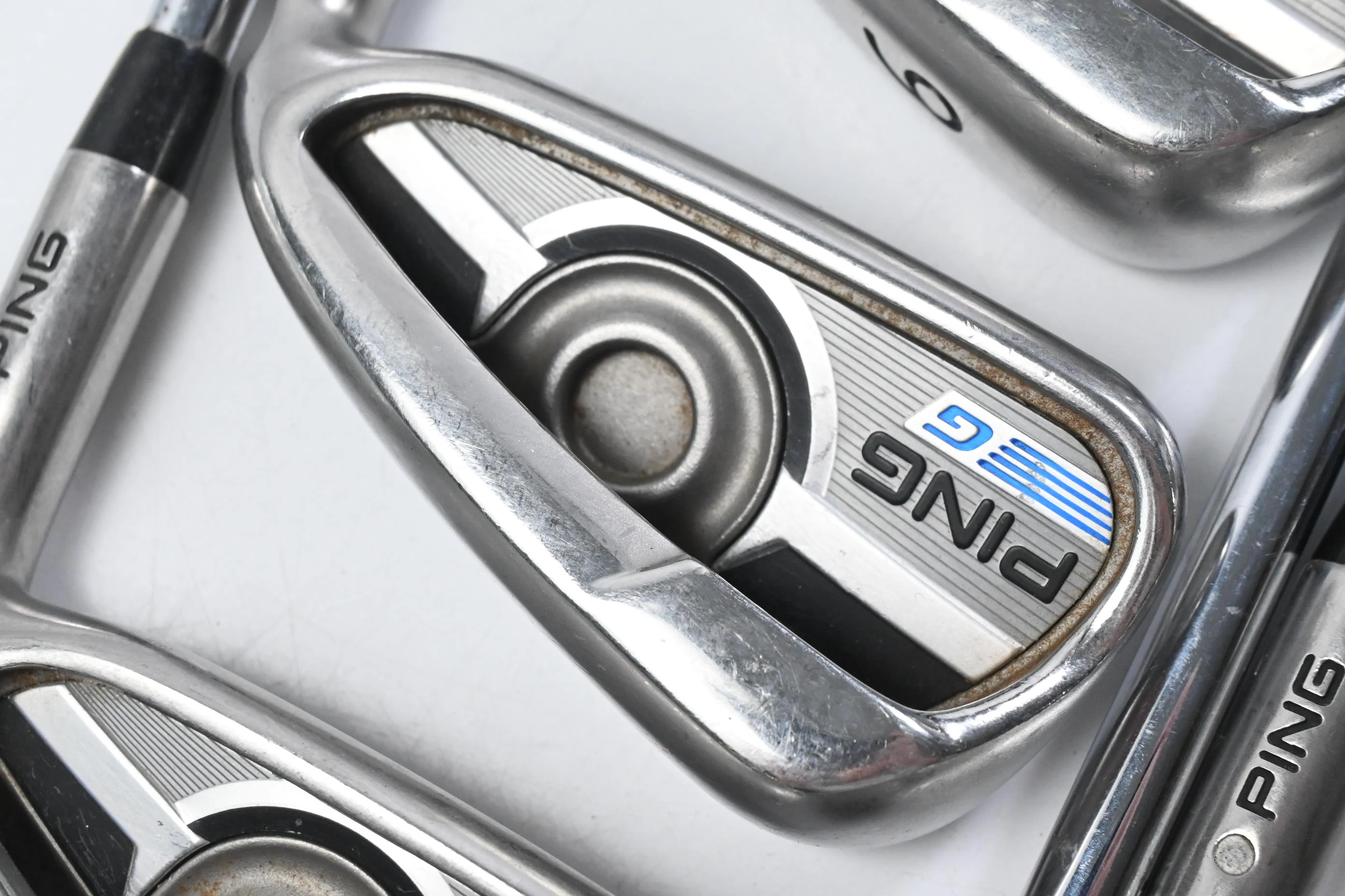 Ping G Series Irons / 4-PW / Silver Dot / Stiff Flex Ping CFS Distance Shafts