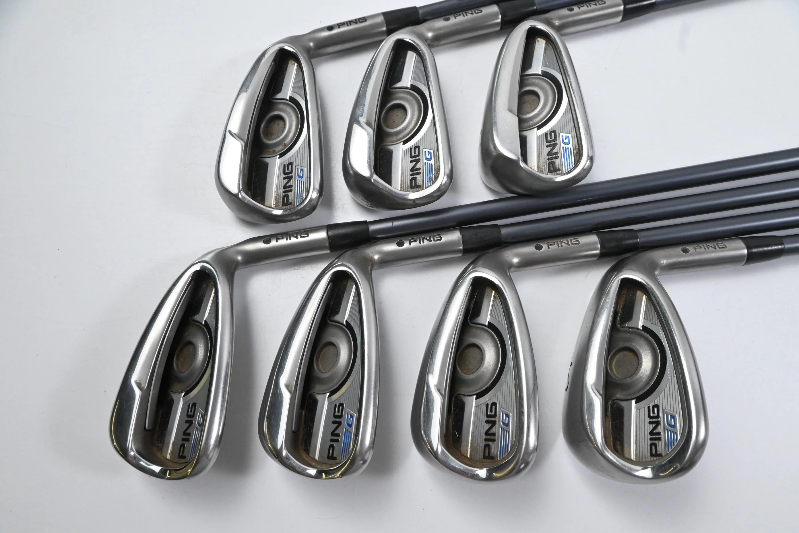 Ping G Series Irons / 5-PW+SW / Black Dot / Regular Flex Ping CFS 70 - Image 2