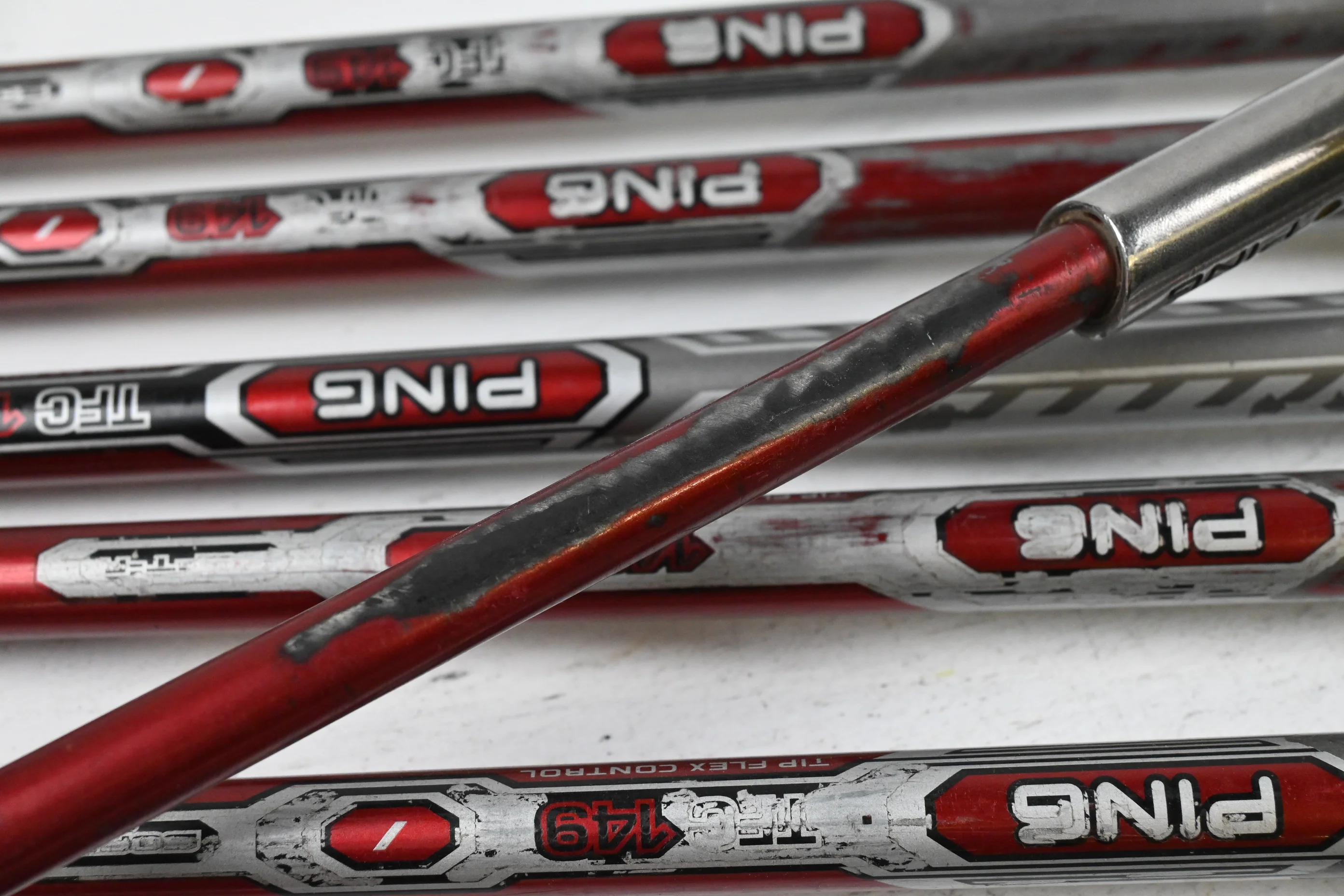 Ping G15 Irons / 5-PW+SW+LW / Yellow Dot / Regular Flex Ping TFC 149 Shafts - Image 8