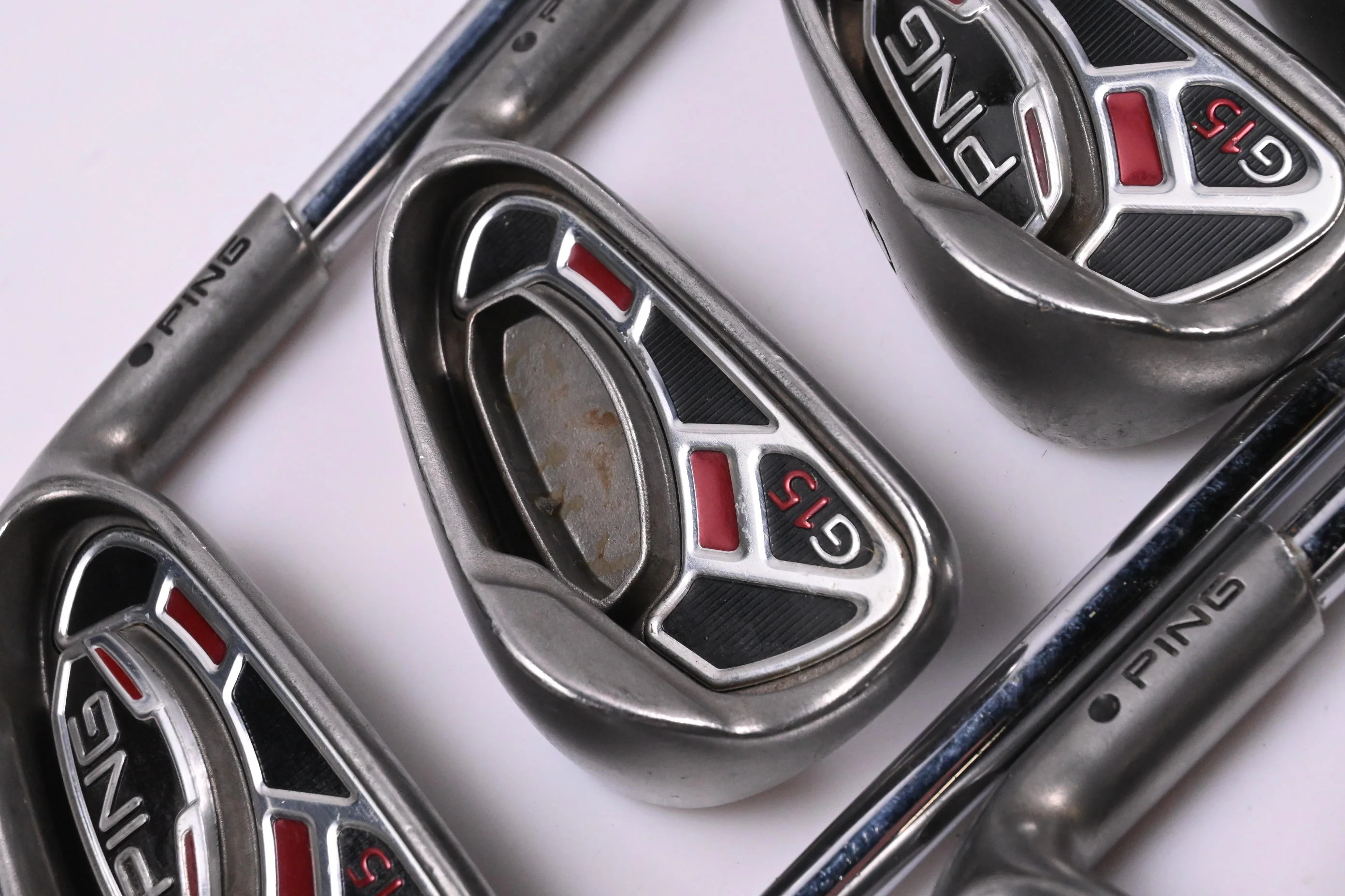 Ping G15 Irons / 4-PW+SW / Black Dot / Regular Flex Steel Shafts