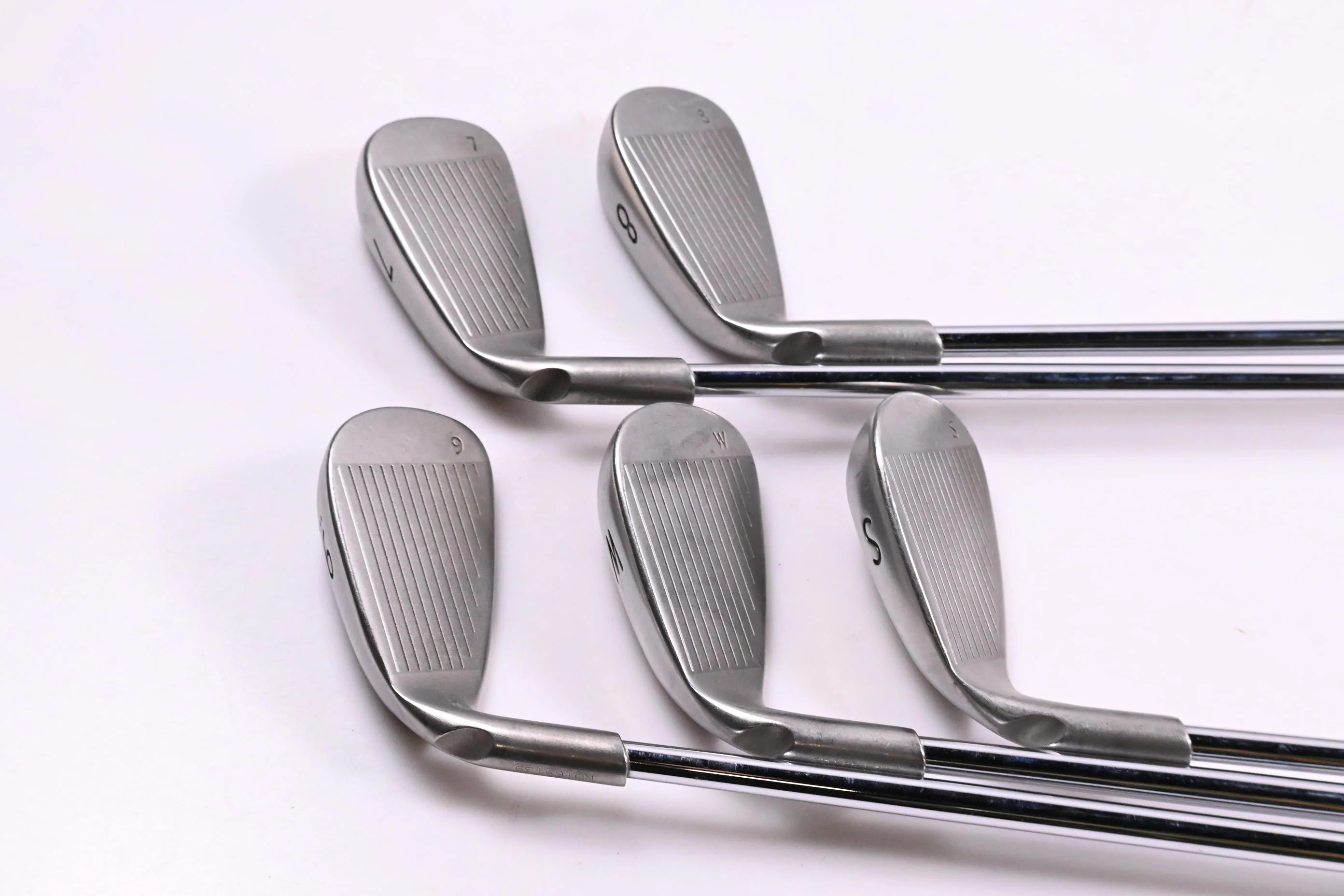 Ping G15 Irons / 7-PW+SW / White Dot / Stiff Flex Ping AWT Shafts - Image 3