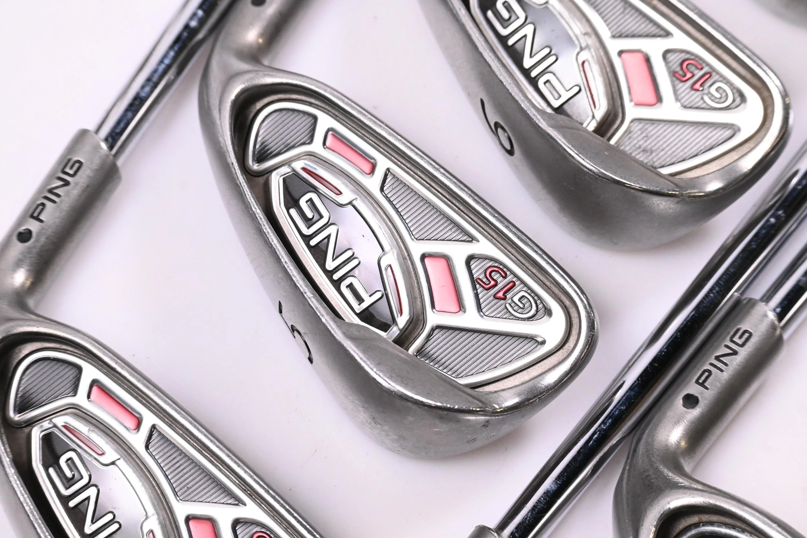 Ping G15 Irons / 4-PW+SW / Black Dot / Stiff Flex Steel Shafts