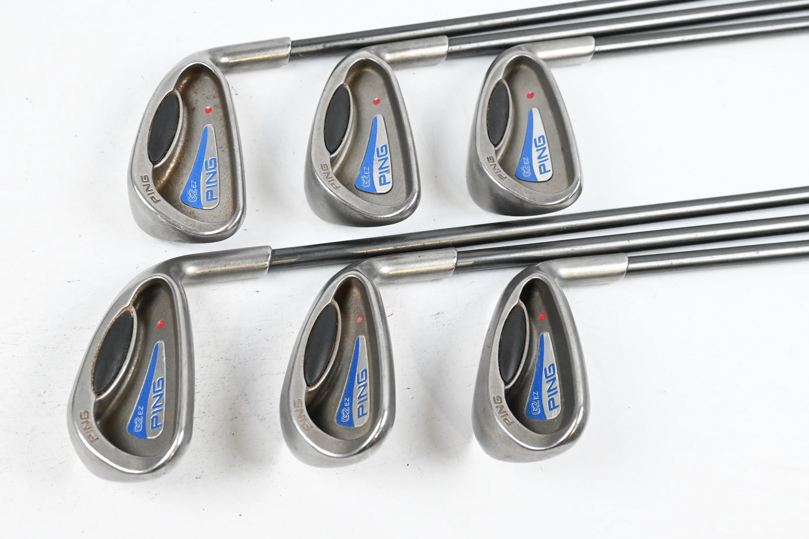 Ping G2 Irons / 7-PW+SW+LW / Red Dot / Senior Flex Ping TFC 100 Shafts - Image 2