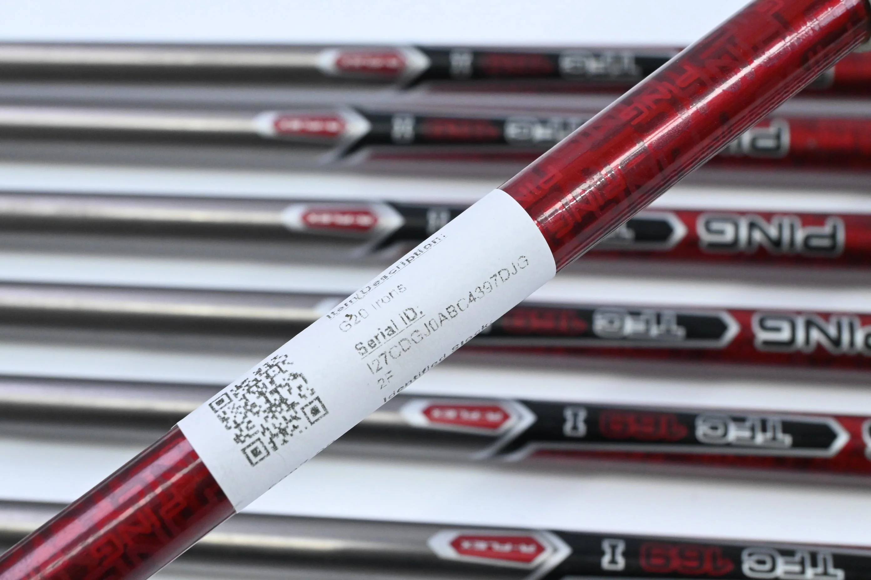 Ping G20 Irons / 5-PW+UW+SW / Yellow Dot / Regular Flex Ping TFC 169 Shafts - Image 6