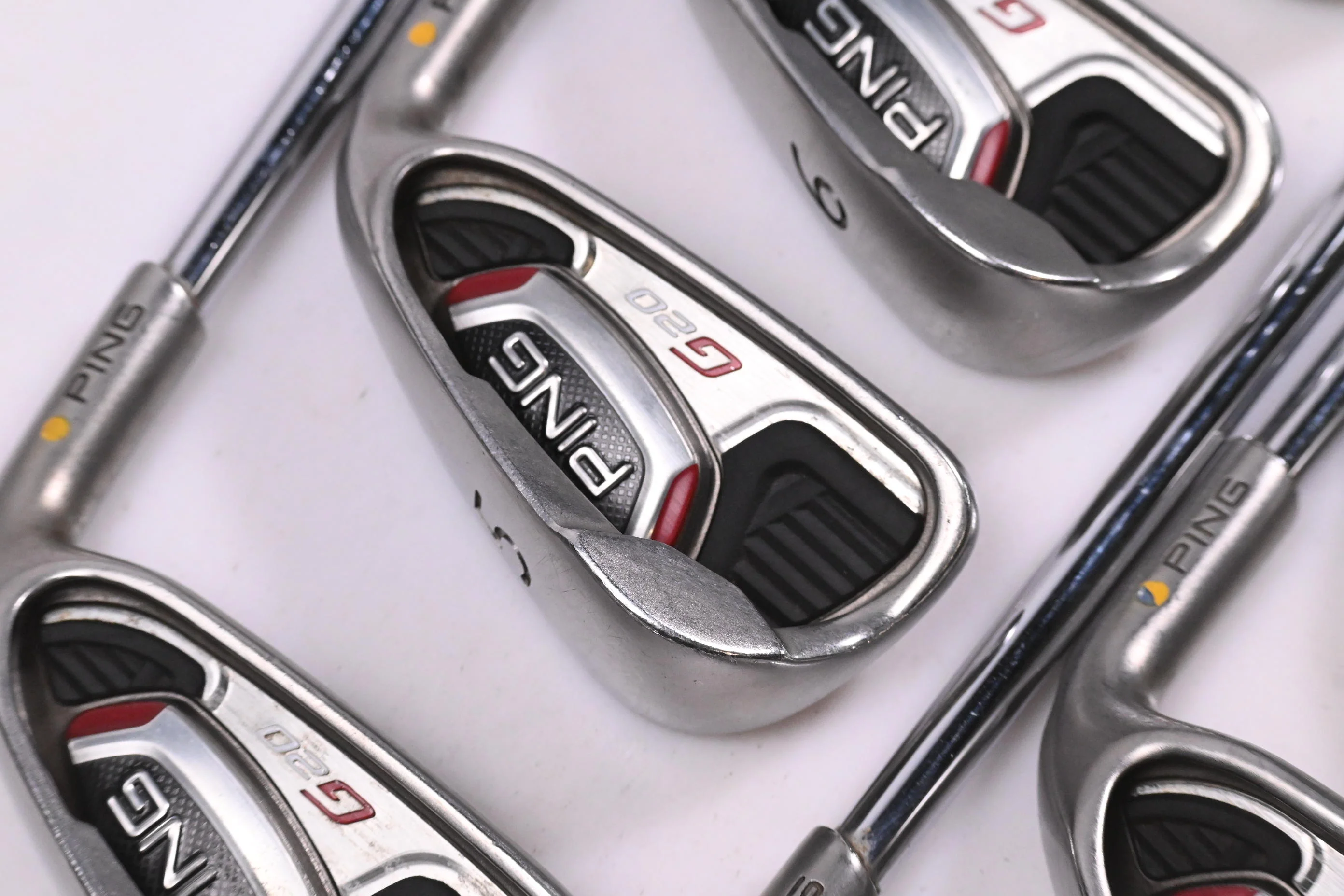 Ping G20 Irons / 4-PW+SW / Yellow Dot / Regular Flex Ping CFS Shafts