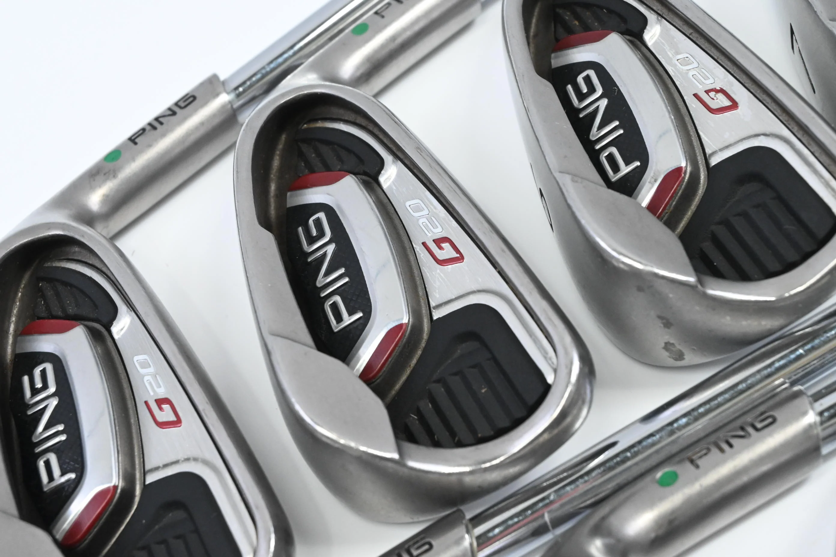 Ping G20 Irons / 4-PW+UW / Green Dot / Senior Flex Ping CFS Shafts