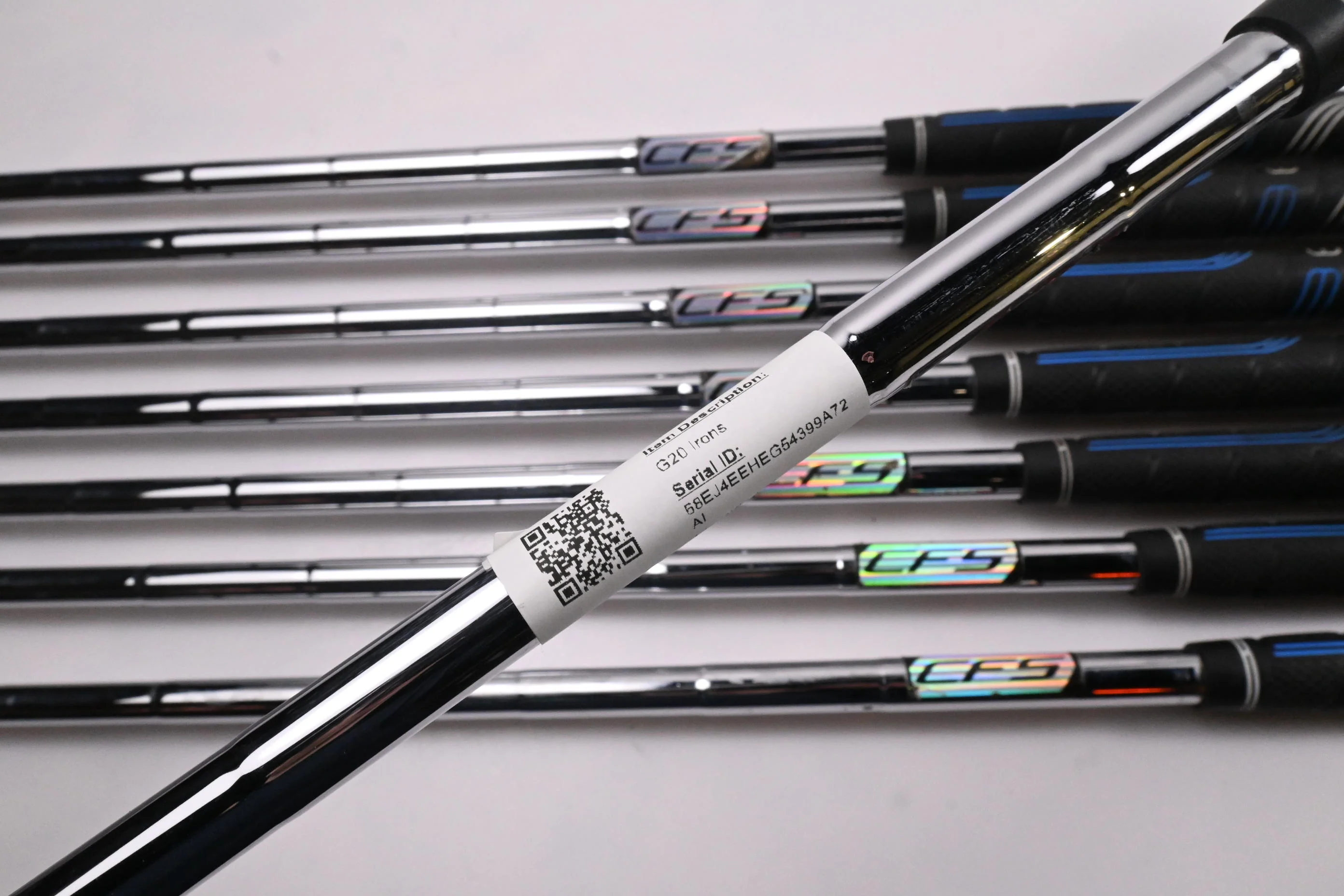 Left Hand Ping G20 Irons / 4-PW+SW / Black Dot / Stiff Flex Ping CFS Shafts - Image 6
