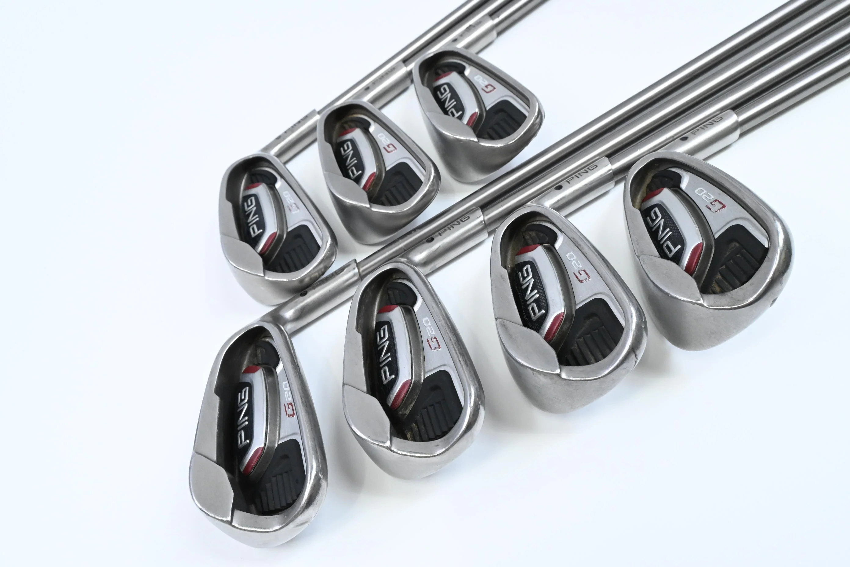 Ping G20 Irons / 5-PW+SW / Black Dot / Senior Flex Ping TFC 169 Shafts - Image 2