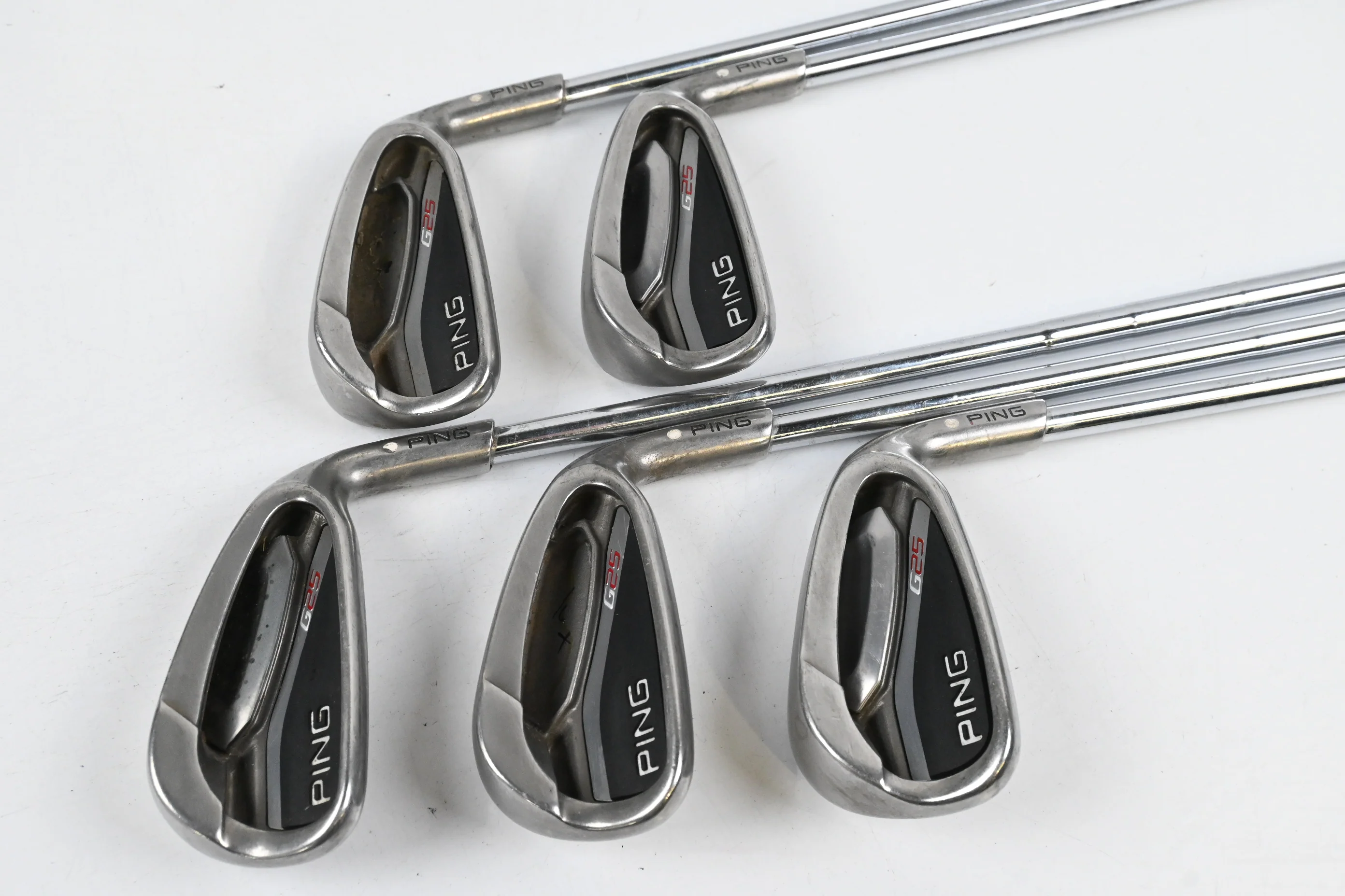 Ping G25 Irons / 5-9i / Wite Dot / Stiff Flex Ping CFS Shafts - Image 2
