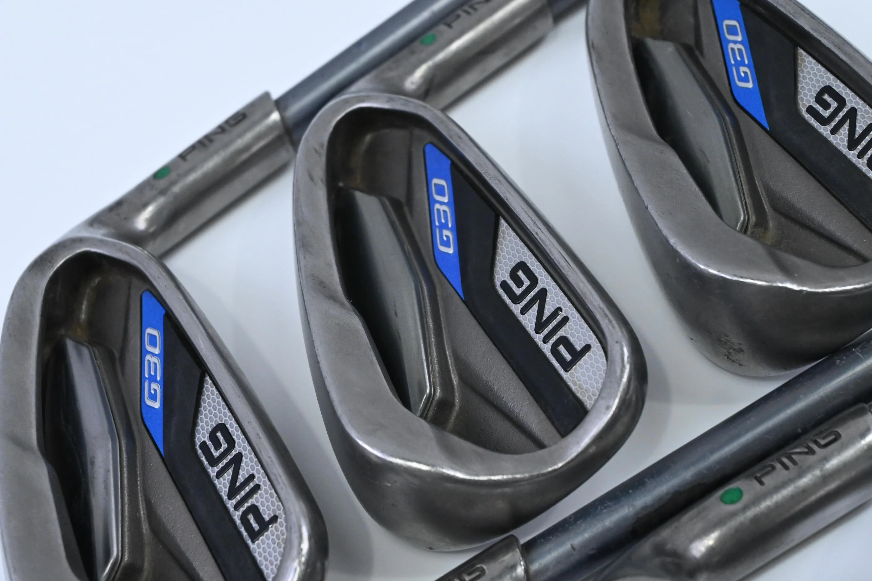 Ping G30 Irons / 5-PW / Green Dot / Regular Flex Ping TFC 419 Shafts