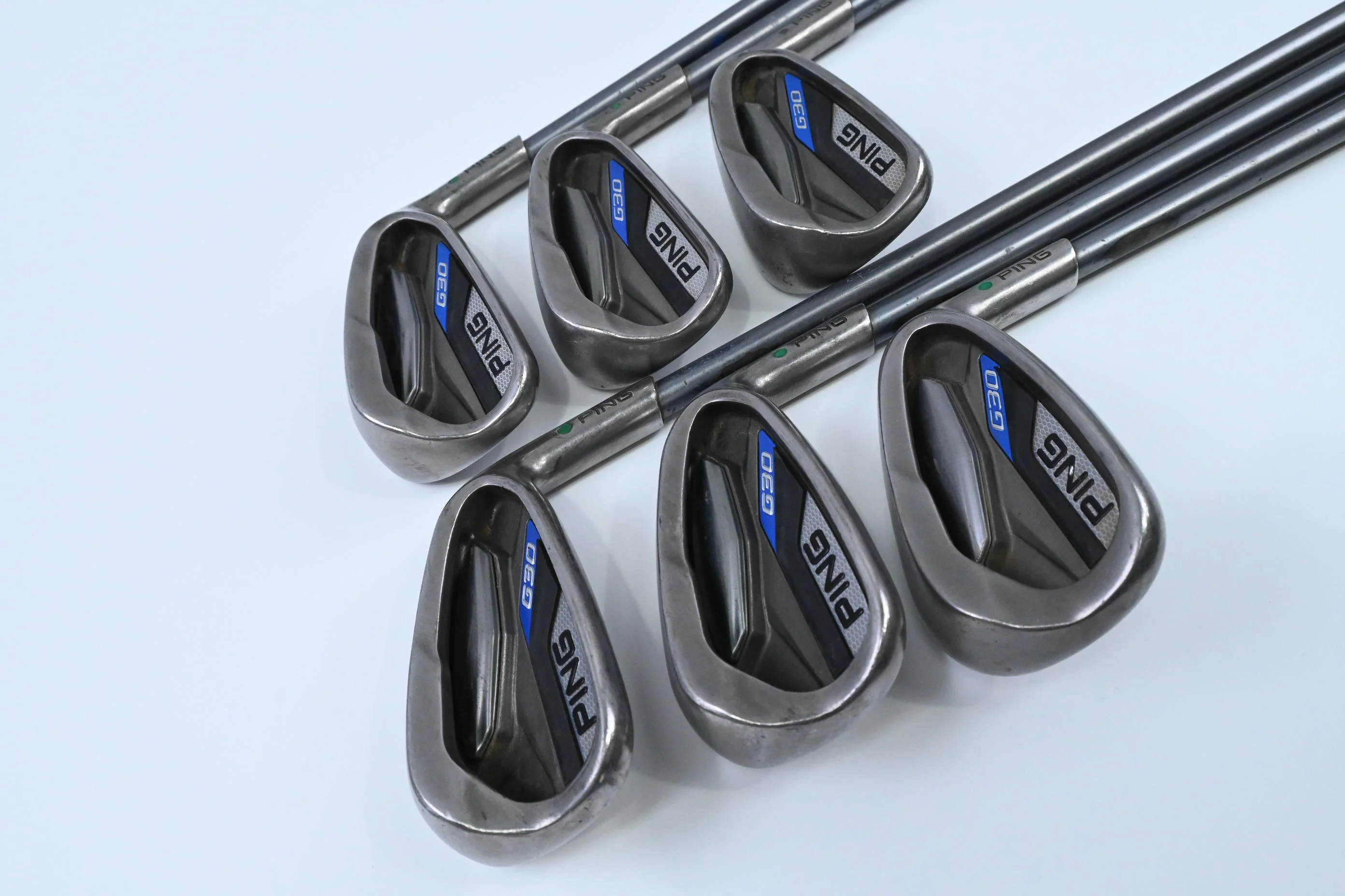 Ping G30 Irons / 5-PW / Green Dot / Regular Flex Ping TFC 419 Shafts - Image 2