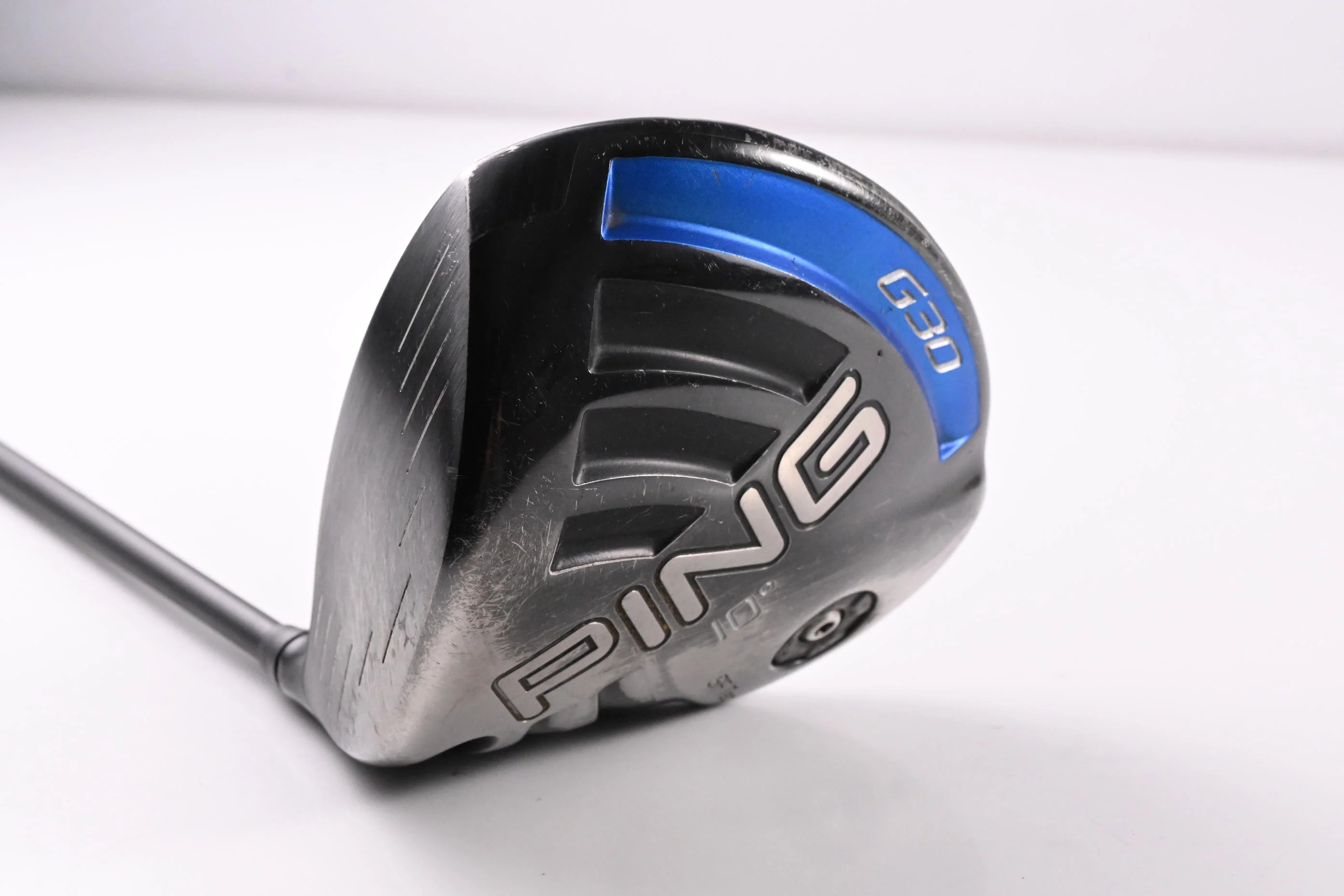 Left Hand Ping G30 SF Tec Driver / 10 Degree / Stiff Flex Aldila Rogue White 60