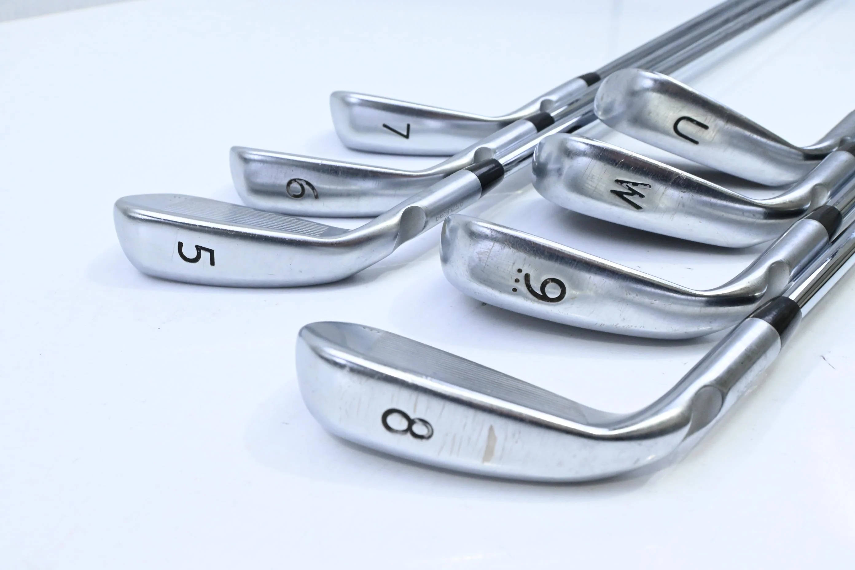 Ping G400 Irons / 5-PW+UW / Orange Dot / Stiff Flex Ping AWT 2.0 Shafts - Image 4