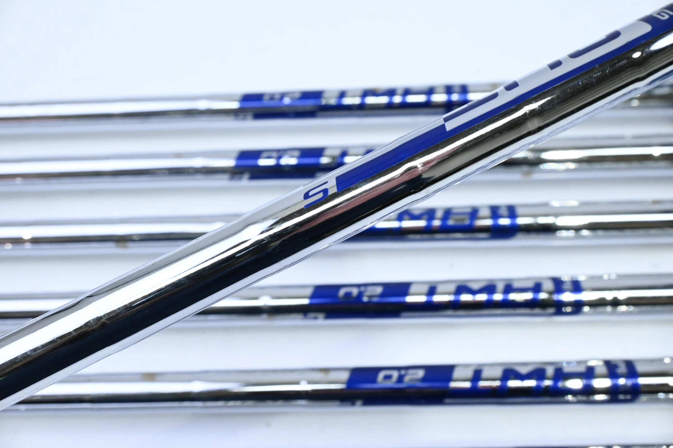 Ping G400 Irons / 5-PW+UW / Orange Dot / Stiff Flex Ping AWT 2.0 Shafts - Image 5