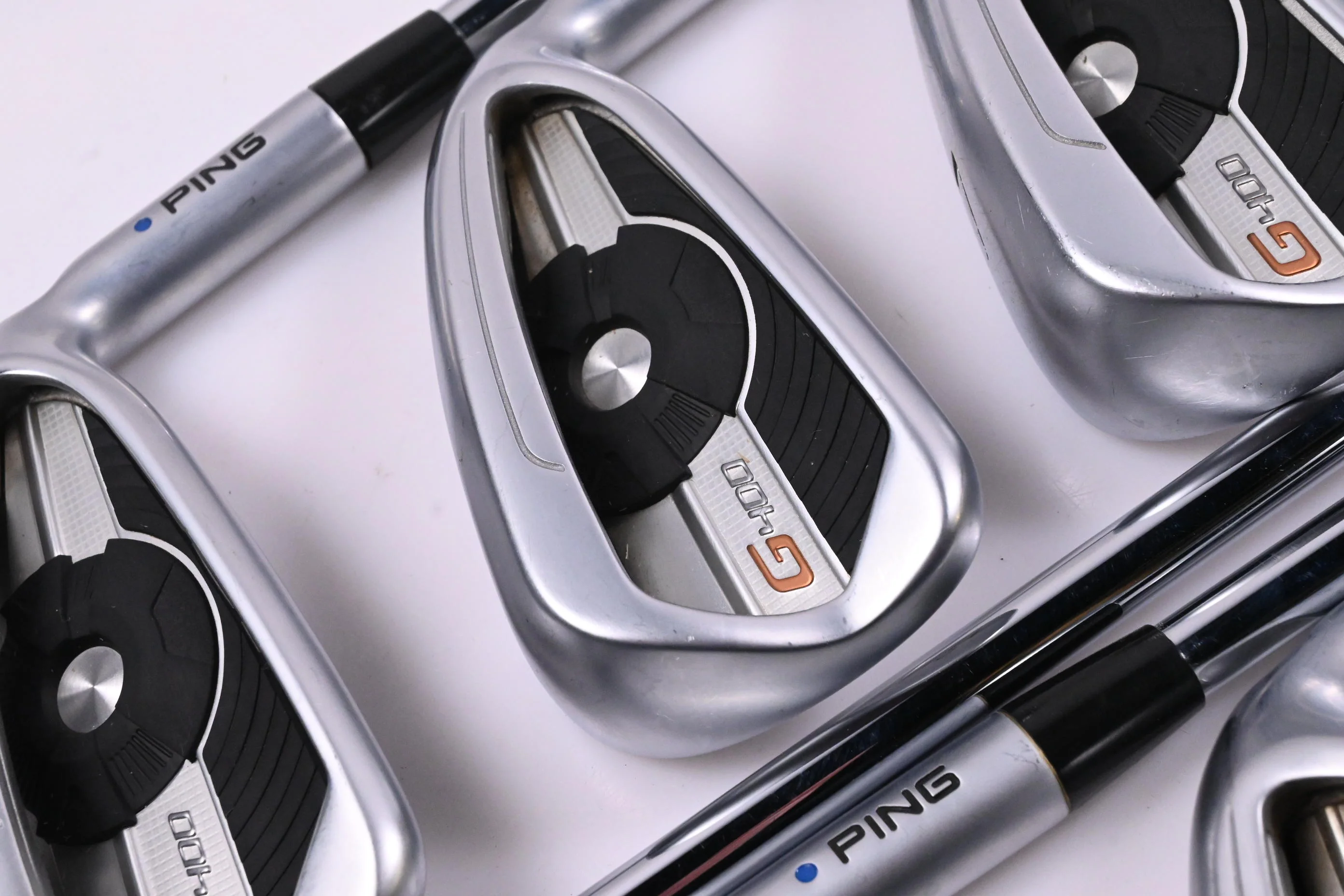 Ping G400 Irons / 5-PW+GW / Blue Dot / Senior Flex Ping CFS Distance Shafts