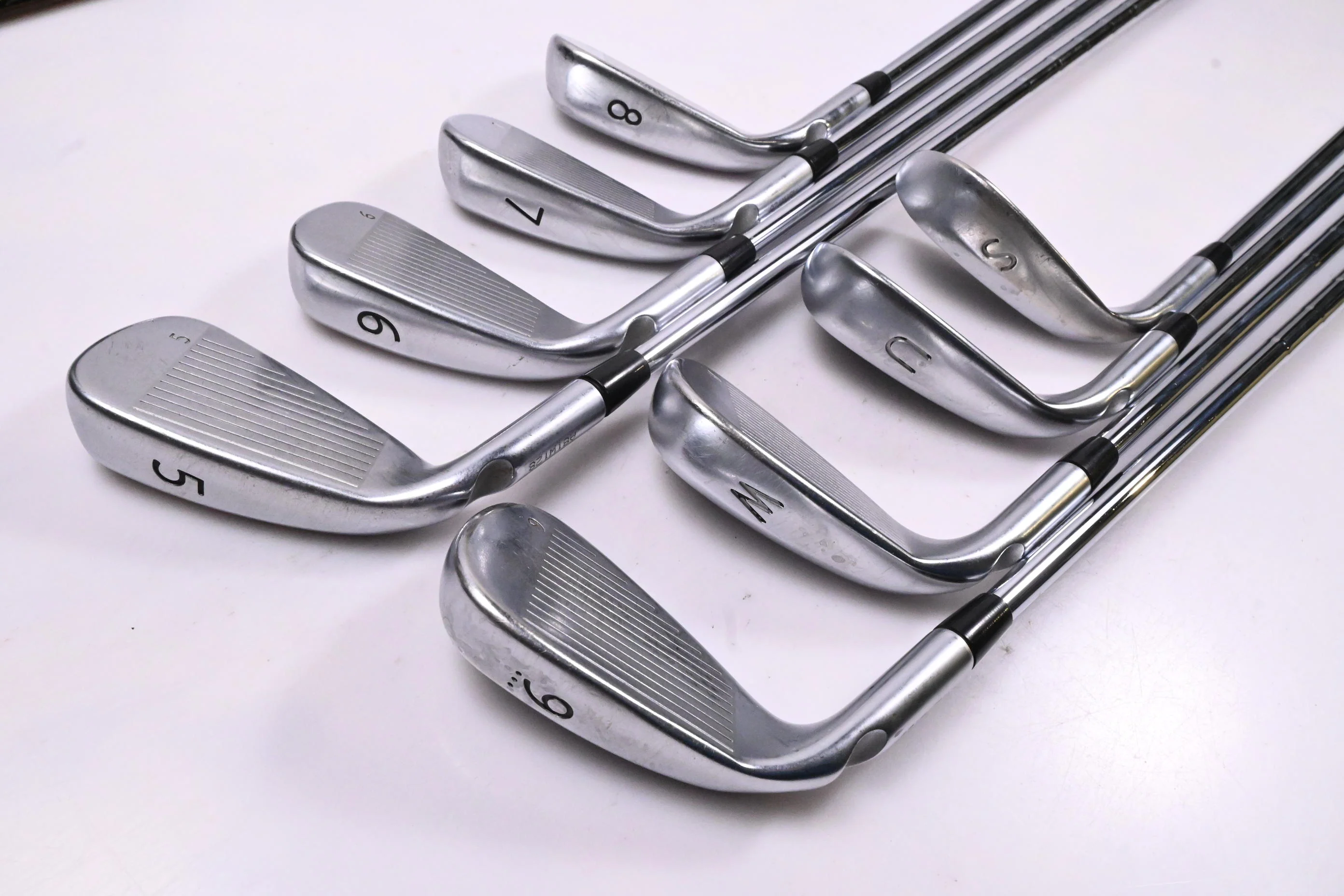 Ping G400 Irons / 5-PW+GW+SW / Black Dot / Stiff Flex Ping AMT 2.0 Shafts - Image 4