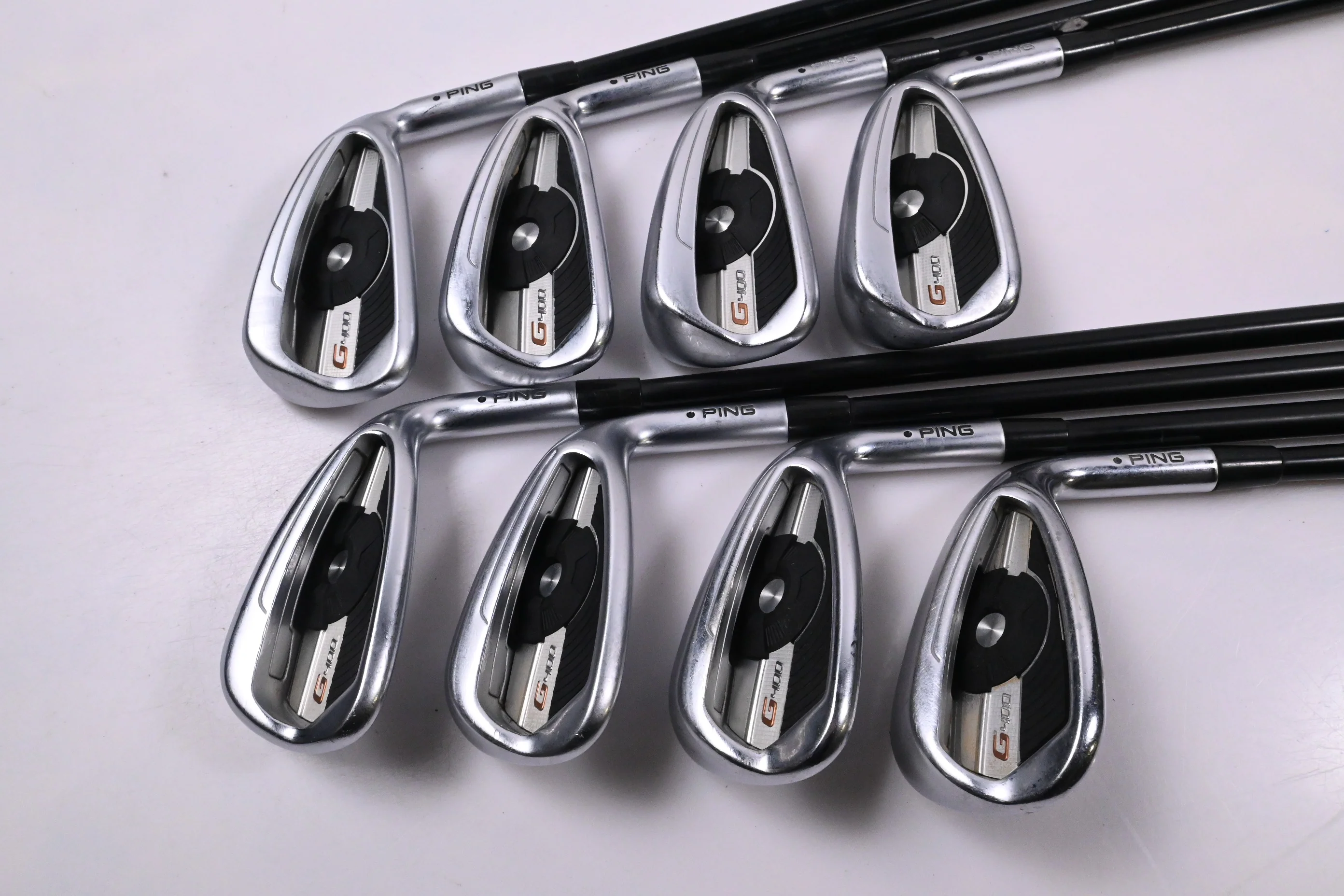 Ping G400 Irons / 5-PW+GW+SW / Black Dot / Regular Flex Ping Alta CB Shafts - Image 2