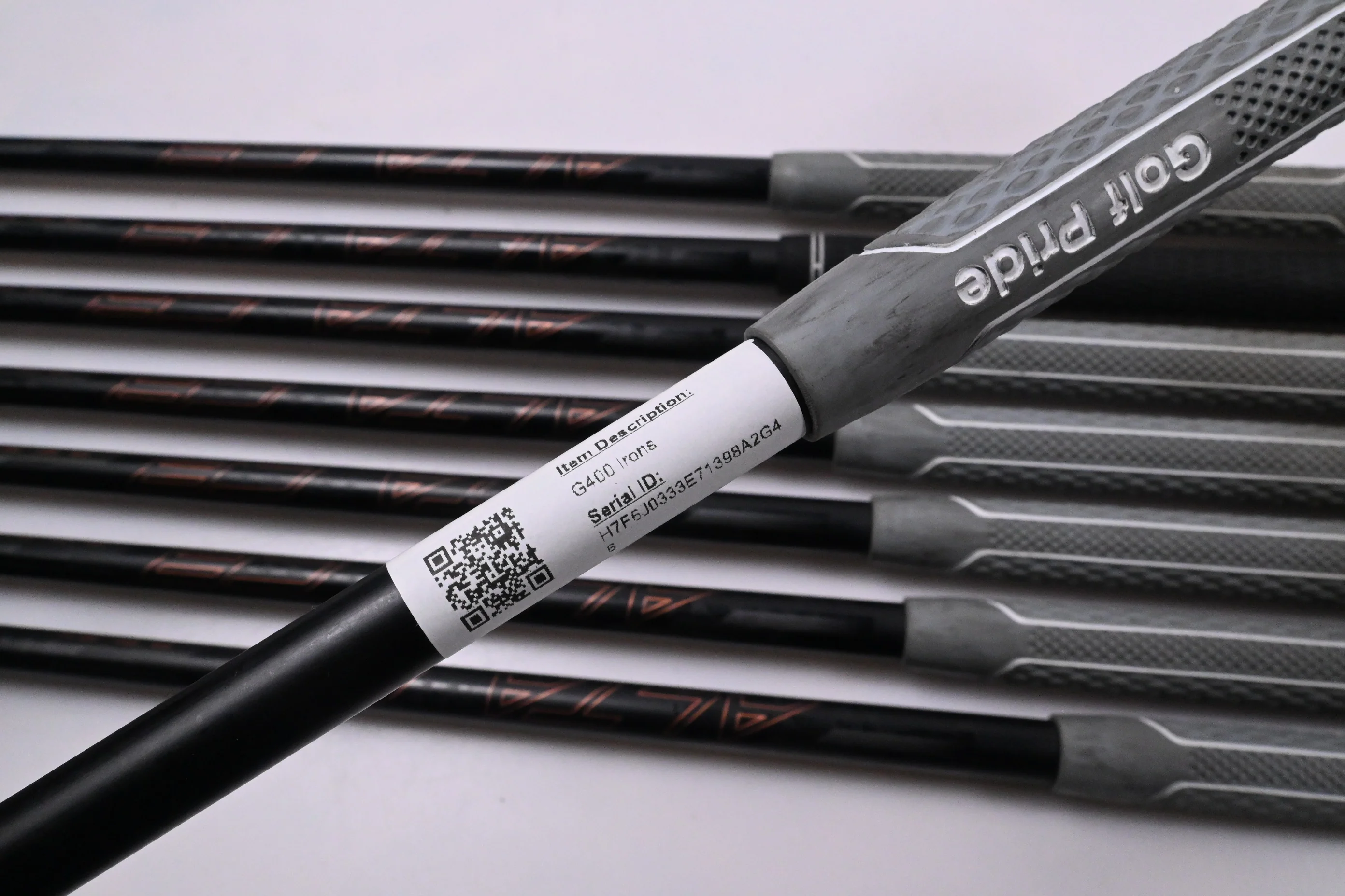 Ping G400 Irons / 5-PW+GW+SW / Black Dot / Regular Flex Ping Alta CB Shafts - Image 6