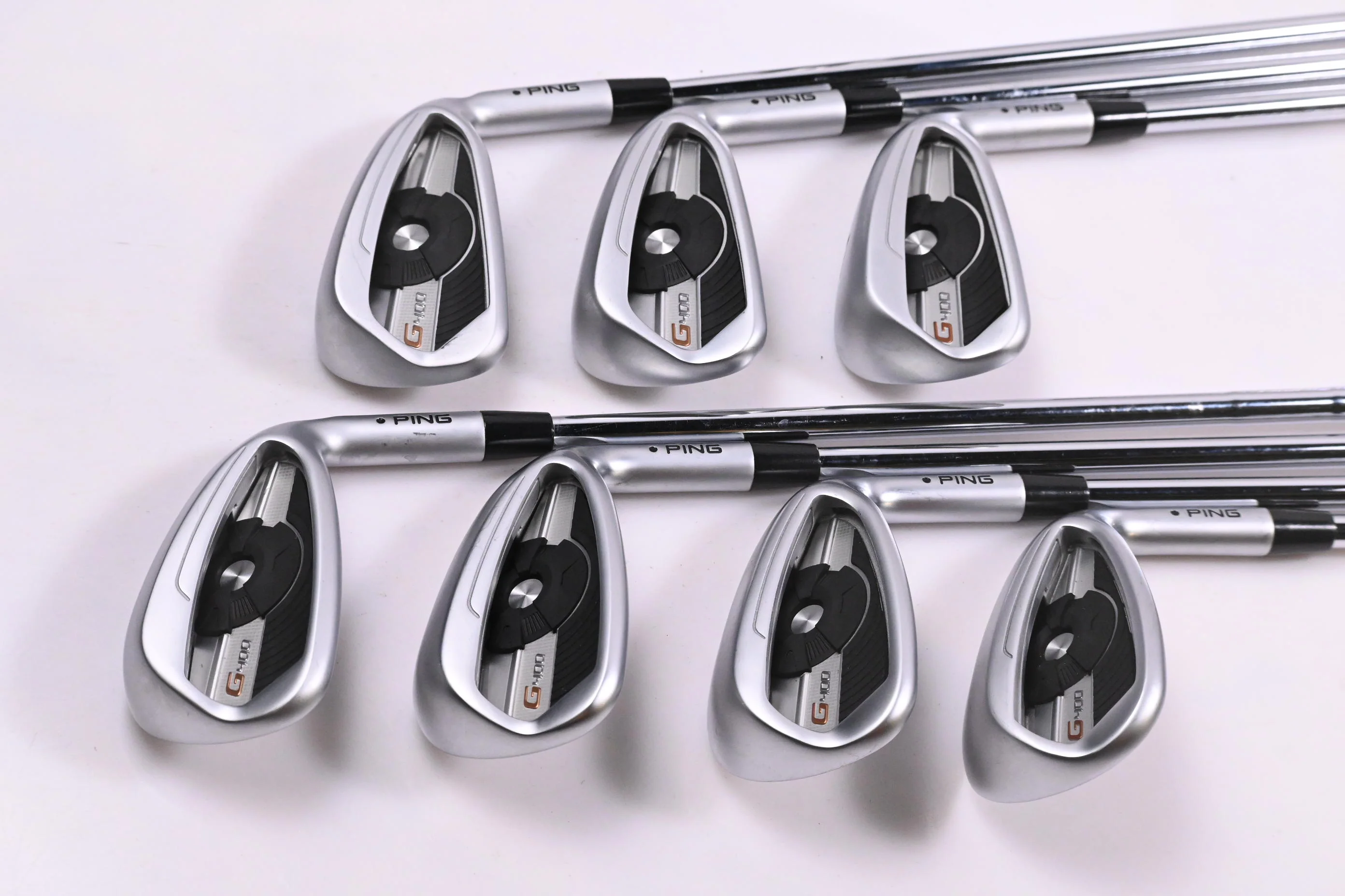 Ping G400 Irons / 5-PW+SW / Black Dot / Stiff Flex Ping AWT 2.0 Shafts - Image 2