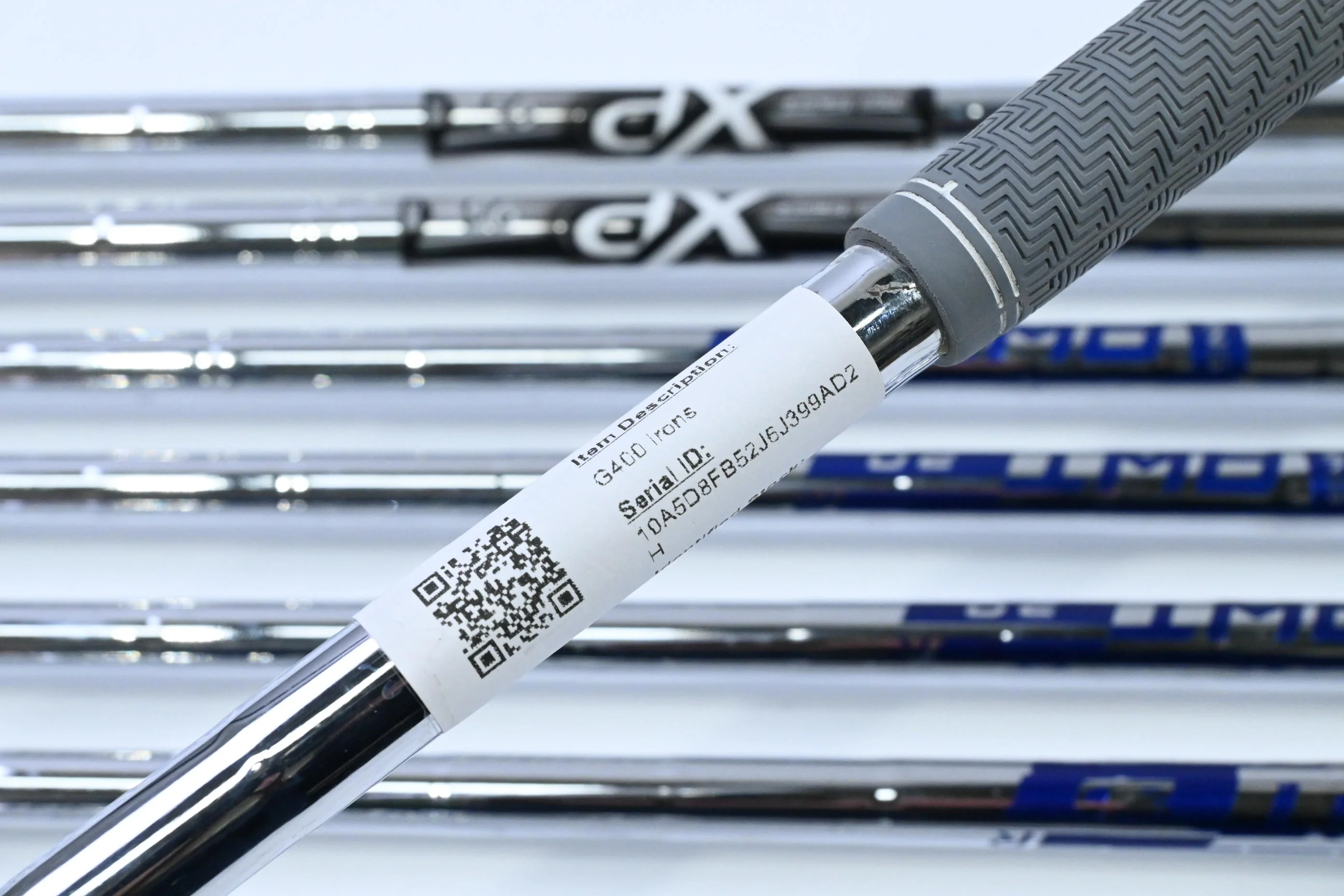 Ping G400 Irons / 5-PW+UW+SW / Blue Dot / Regular Flex Ping AWT 2.0 Shafts - Image 6