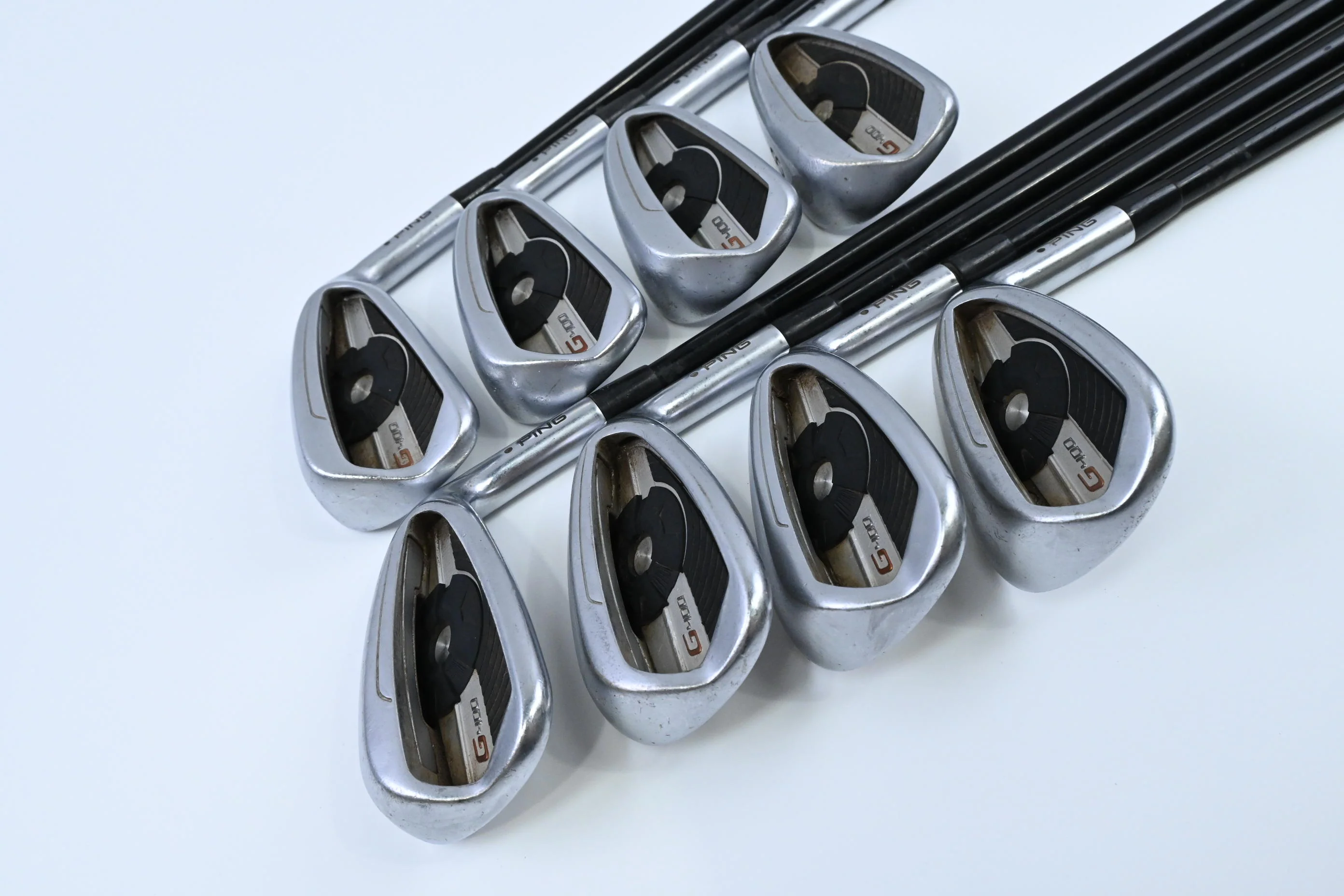 Ping G400 Irons / 5-PW+UW+SW / Black Dot / Regular Flex Ping Alta CB AWT Shaft - Image 2