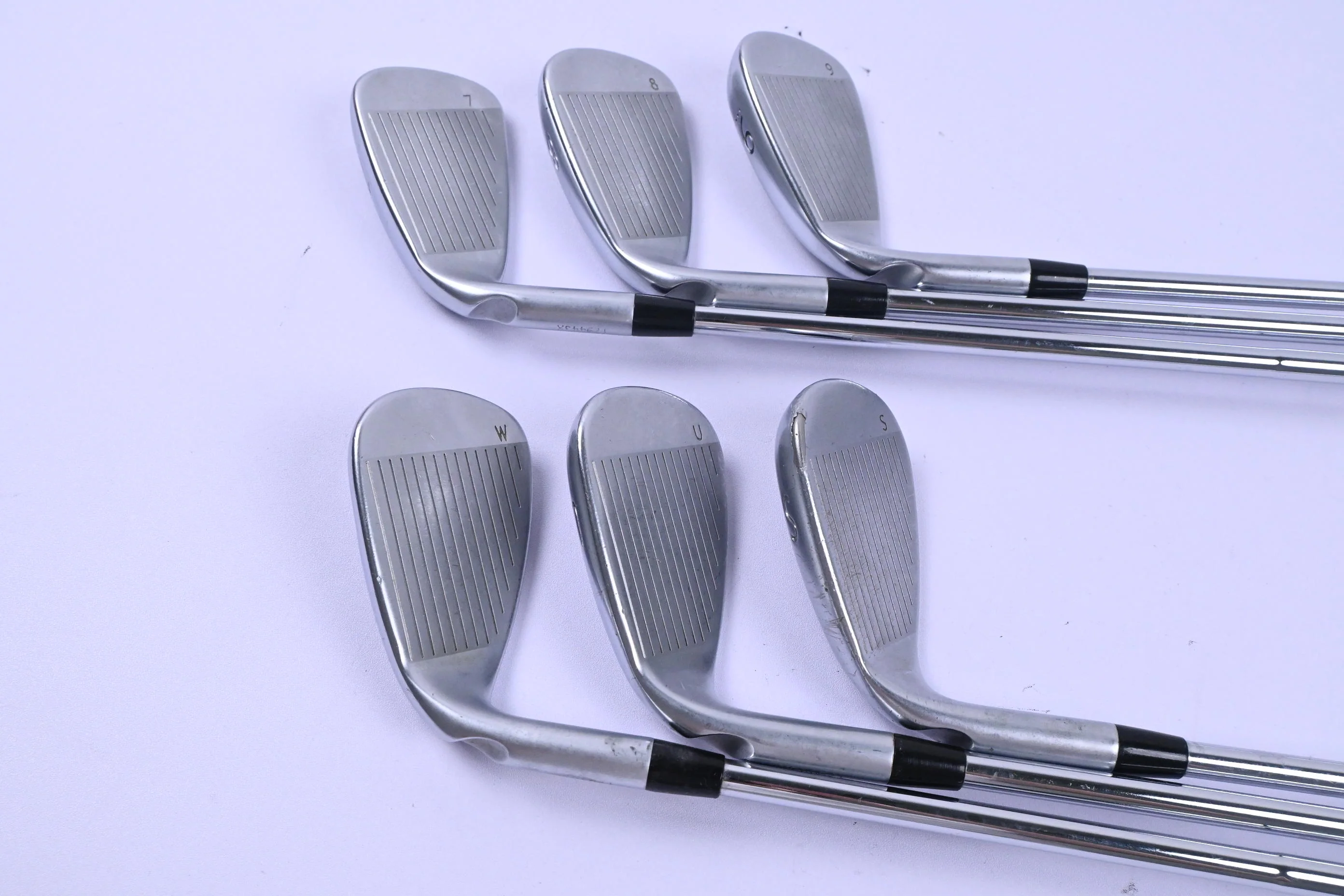 Ping G400 Irons / 7-PW+GW+SW / Green Dot / Regular Flex Ping CFS Shafts - Image 3